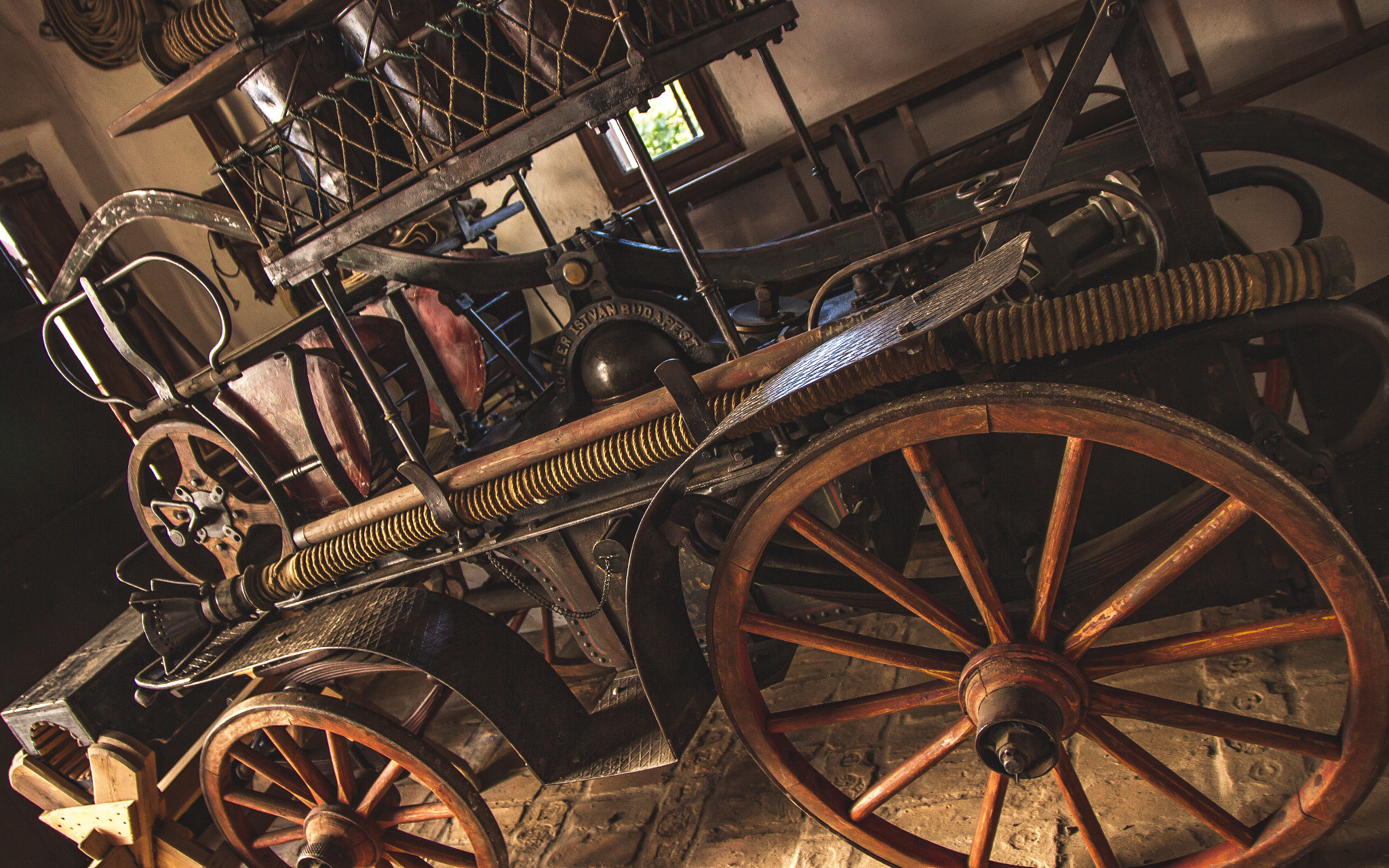 Sigma 17-70mm F2.8-4 DC Macro OS HSM sample photo. Retro wagon fire fighter photography