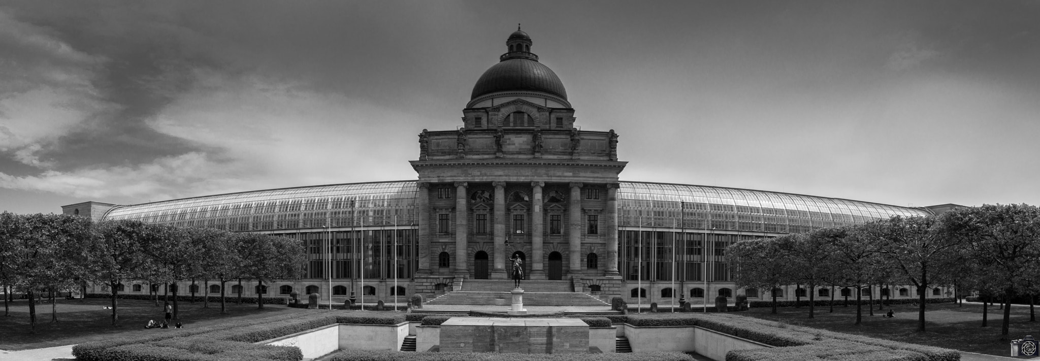 Sony SLT-A37 sample photo. Munich black and white photography