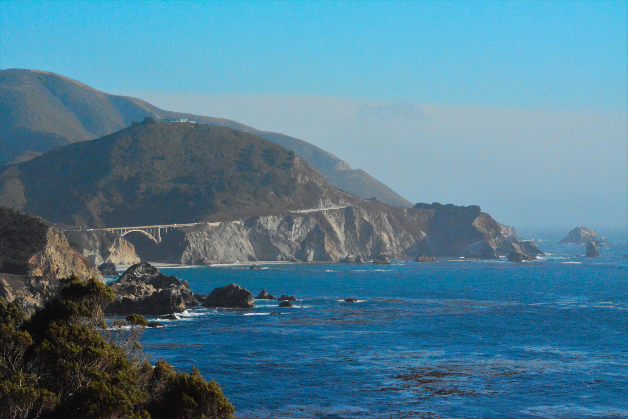 Nikon D7100 + Sigma 18-250mm F3.5-6.3 DC OS HSM sample photo. Highway 1 bridge photography