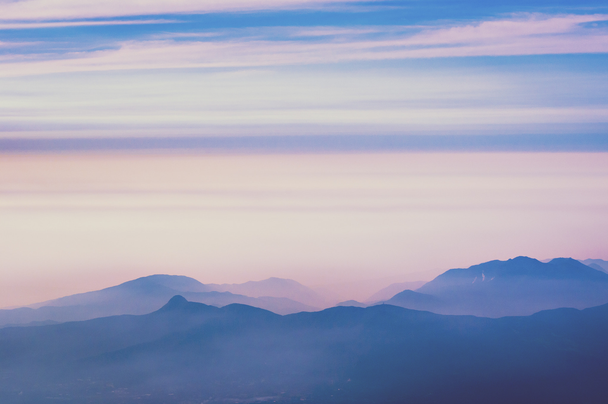 Nikon D300 sample photo. Mountains in mornig haze photography