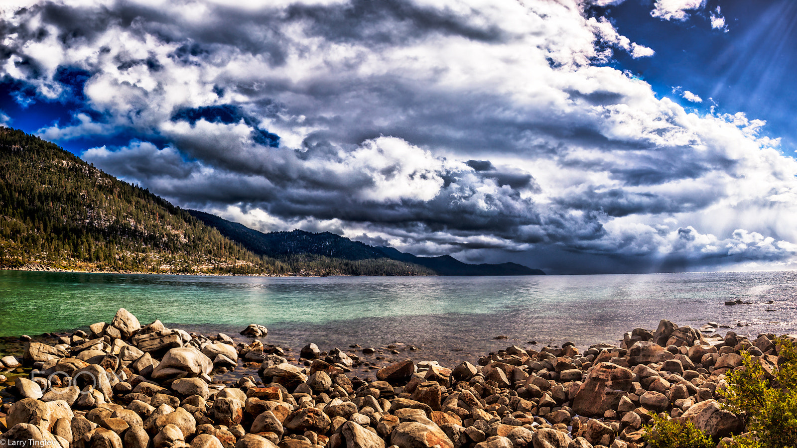 Canon EOS 5DS + Canon EF 17-40mm F4L USM sample photo. Storm passing over lake tahoe photography