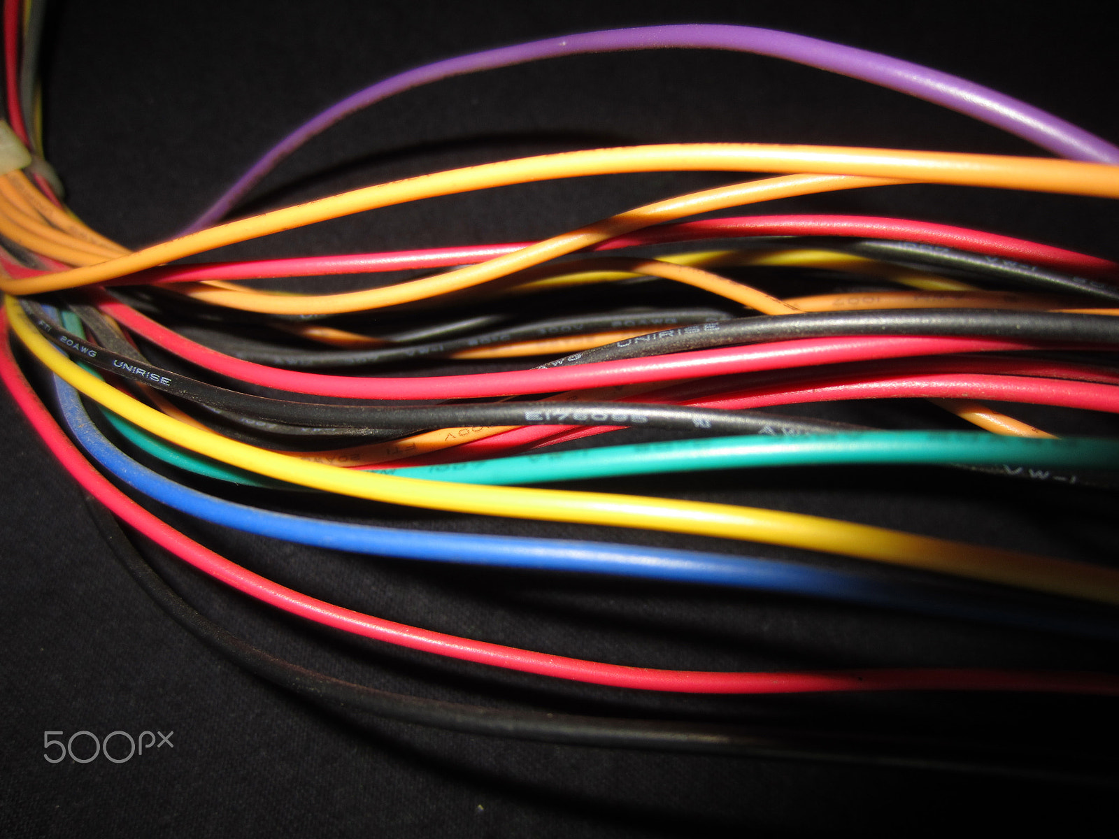 Canon PowerShot ELPH 300 HS (IXUS 220 HS / IXY 410F) sample photo. Multicolour wires photography