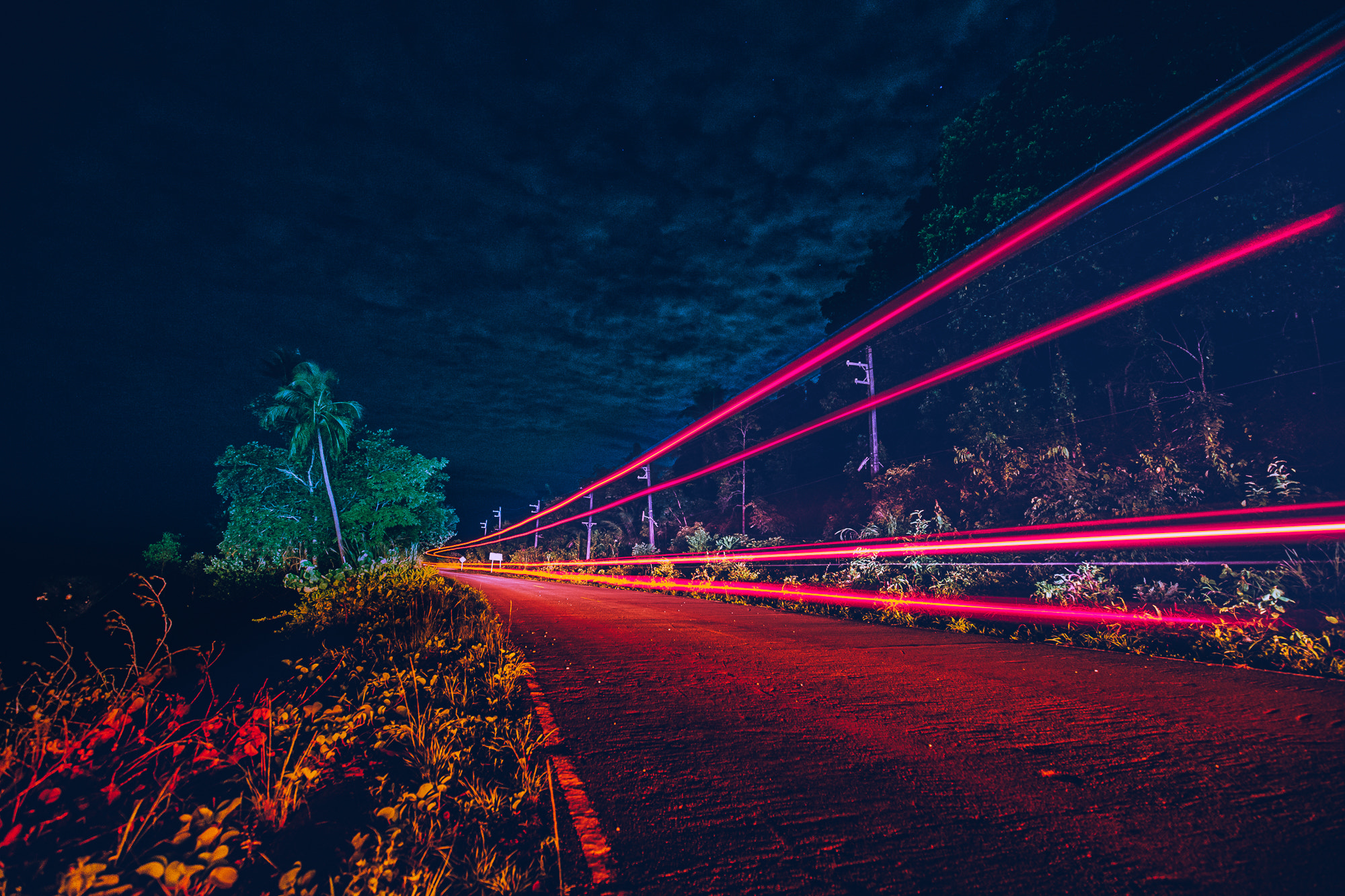 Canon EF 16-35mm F4L IS USM sample photo. Midnight road photography