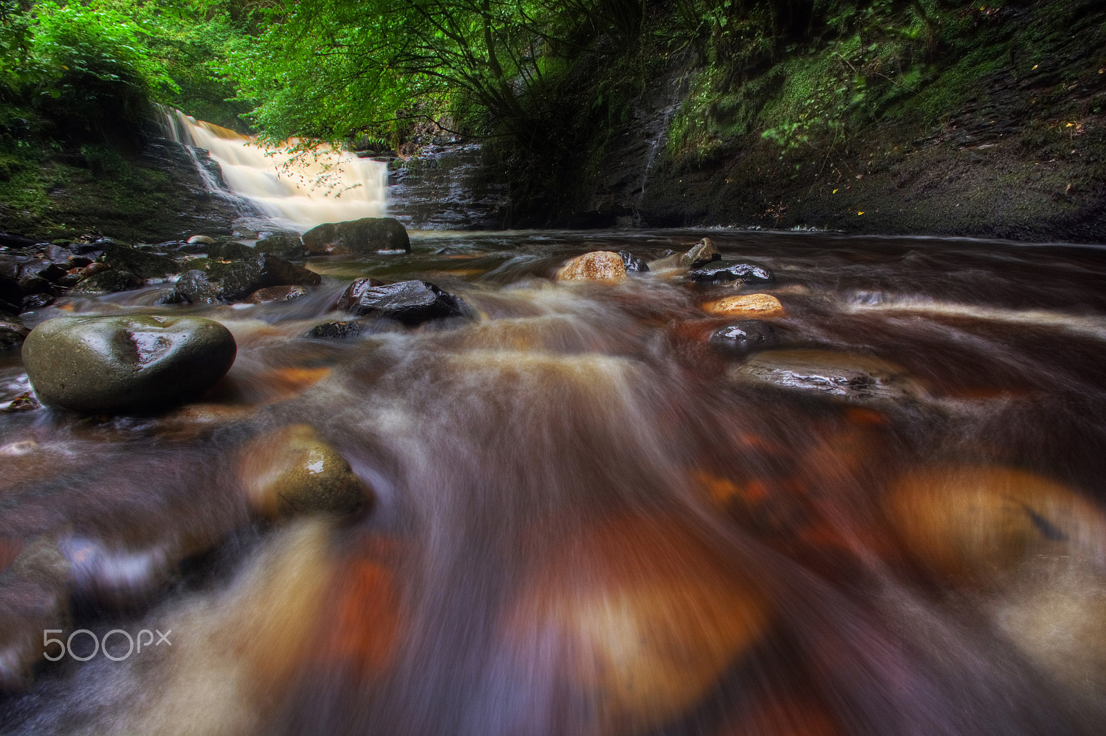 Nikon D7100 sample photo. Nant llech waterfall photography