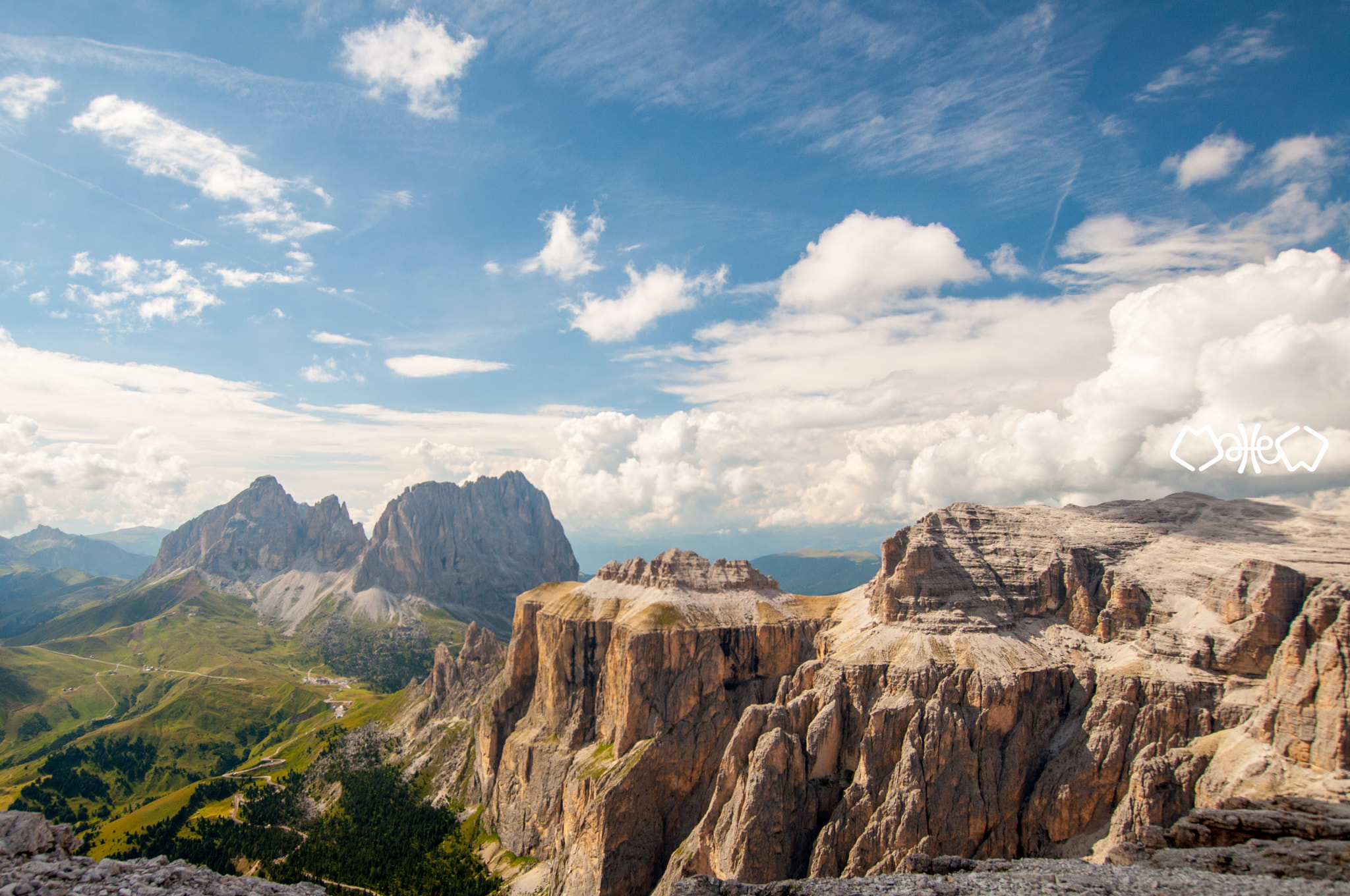 Nikon D90 + Sigma 10-20mm F3.5 EX DC HSM sample photo. Vista dal sass pordoi photography