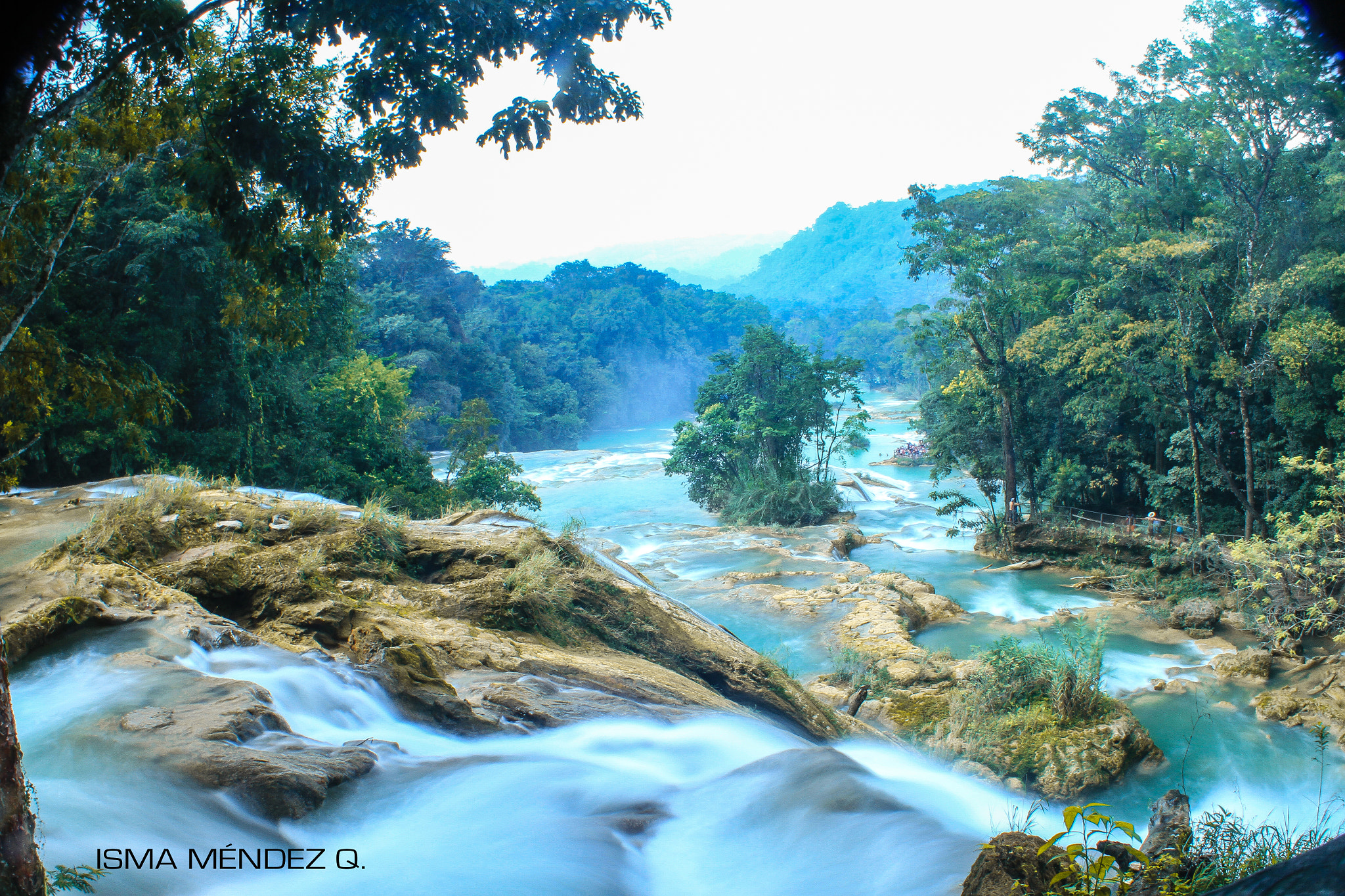 Canon EF 28-105mm f/3.5-4.5 USM sample photo. Cascadas de agua azul mexico photography