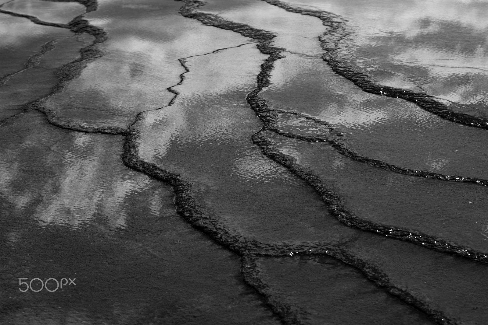 Pentax D FA* 70-200mm F2.8ED DC AW sample photo. Grand prismatic spring reflection photography