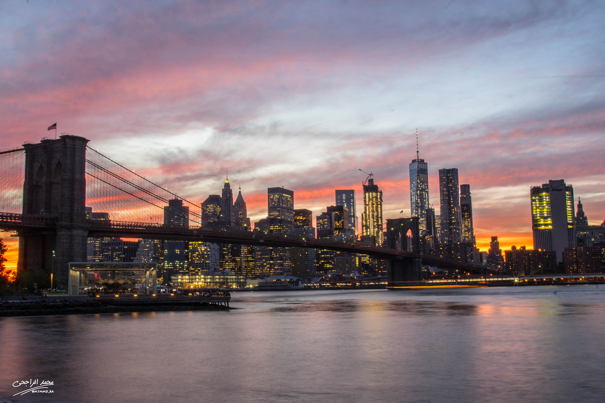 Sony a7 II + Canon EF 24-105mm F4L IS USM sample photo. Brooklyn bridge park photography