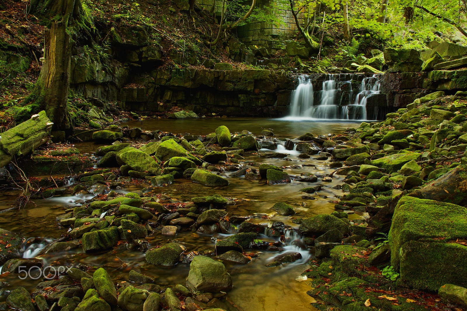 Nikon D5500 sample photo. Waterfall on satina photography