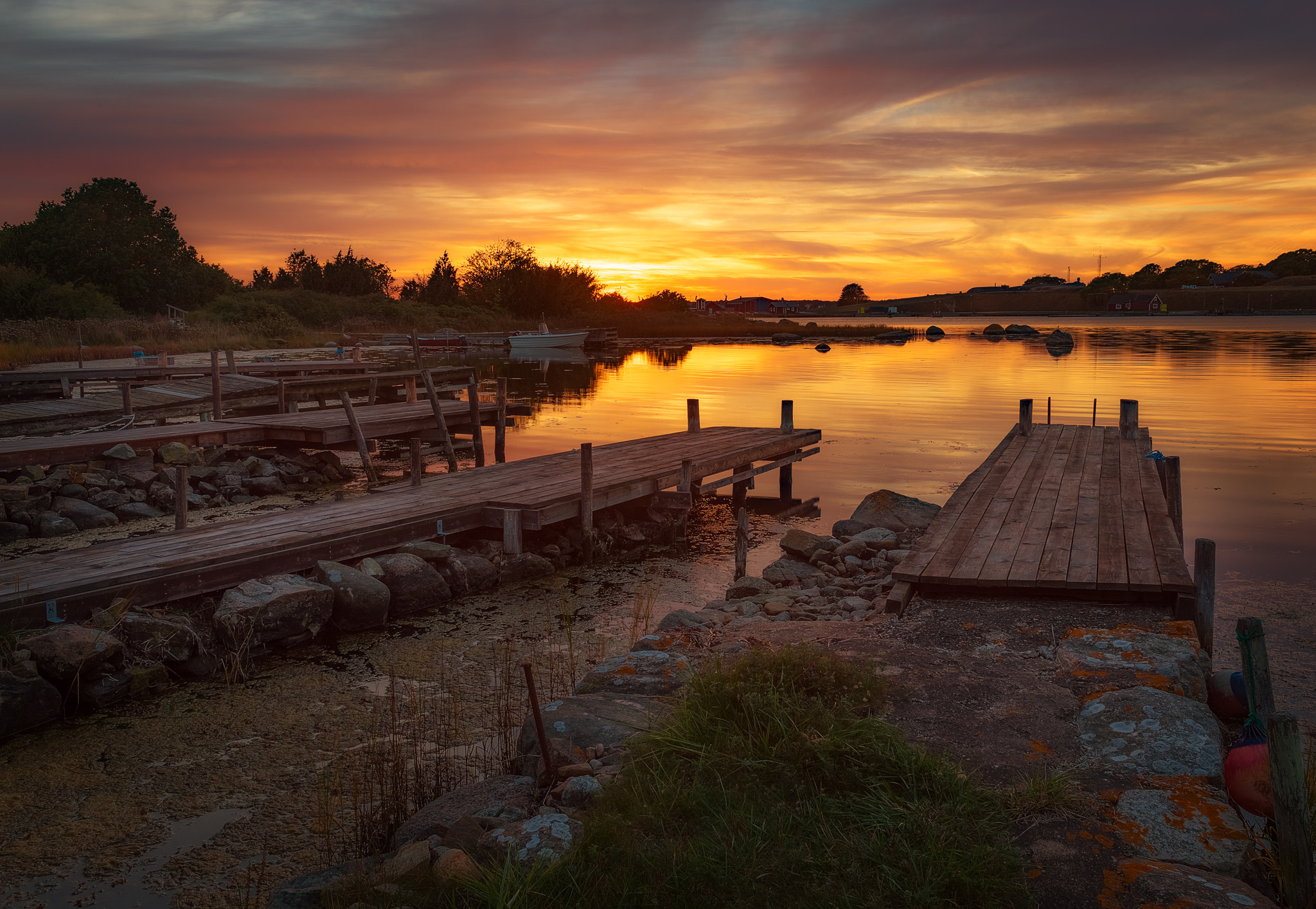 Canon EF 28mm F2.8 IS USM sample photo. Sunset over finskan photography