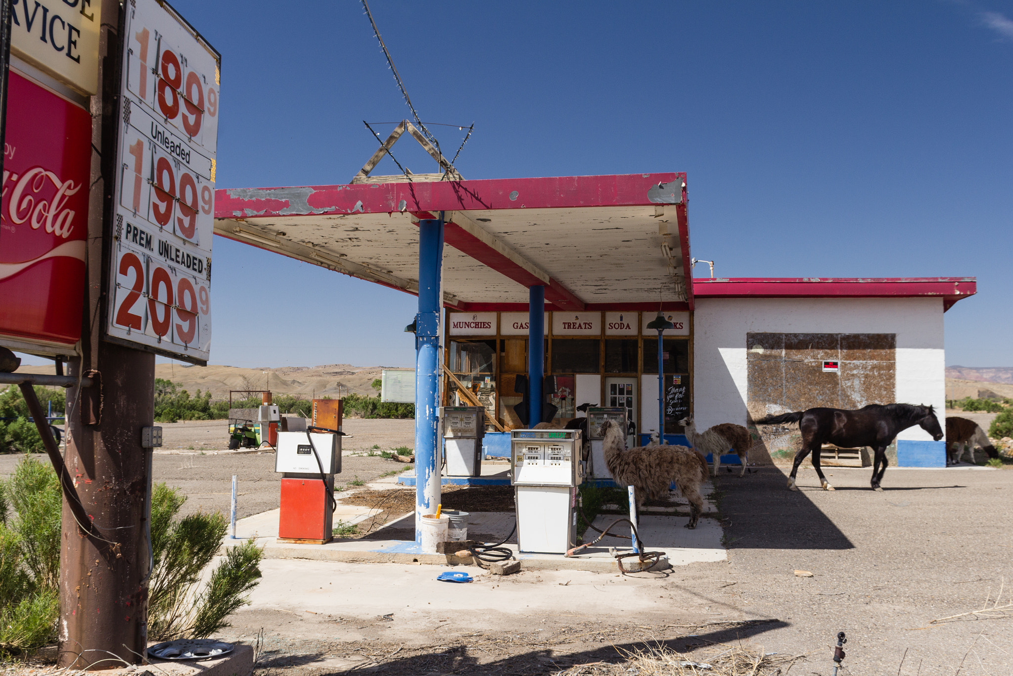 Sigma 18-50mm F2.8-4.5 DC OS HSM sample photo. Abandonded gas station photography