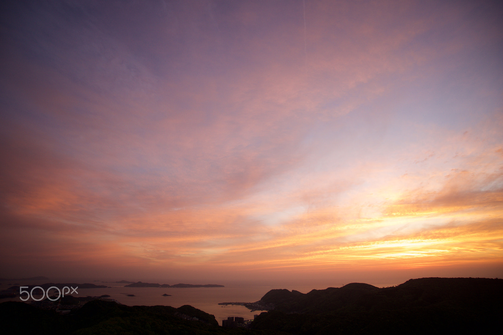 Sony a6000 + Sony E 10-18mm F4 OSS sample photo. Nagasaki sunset photography