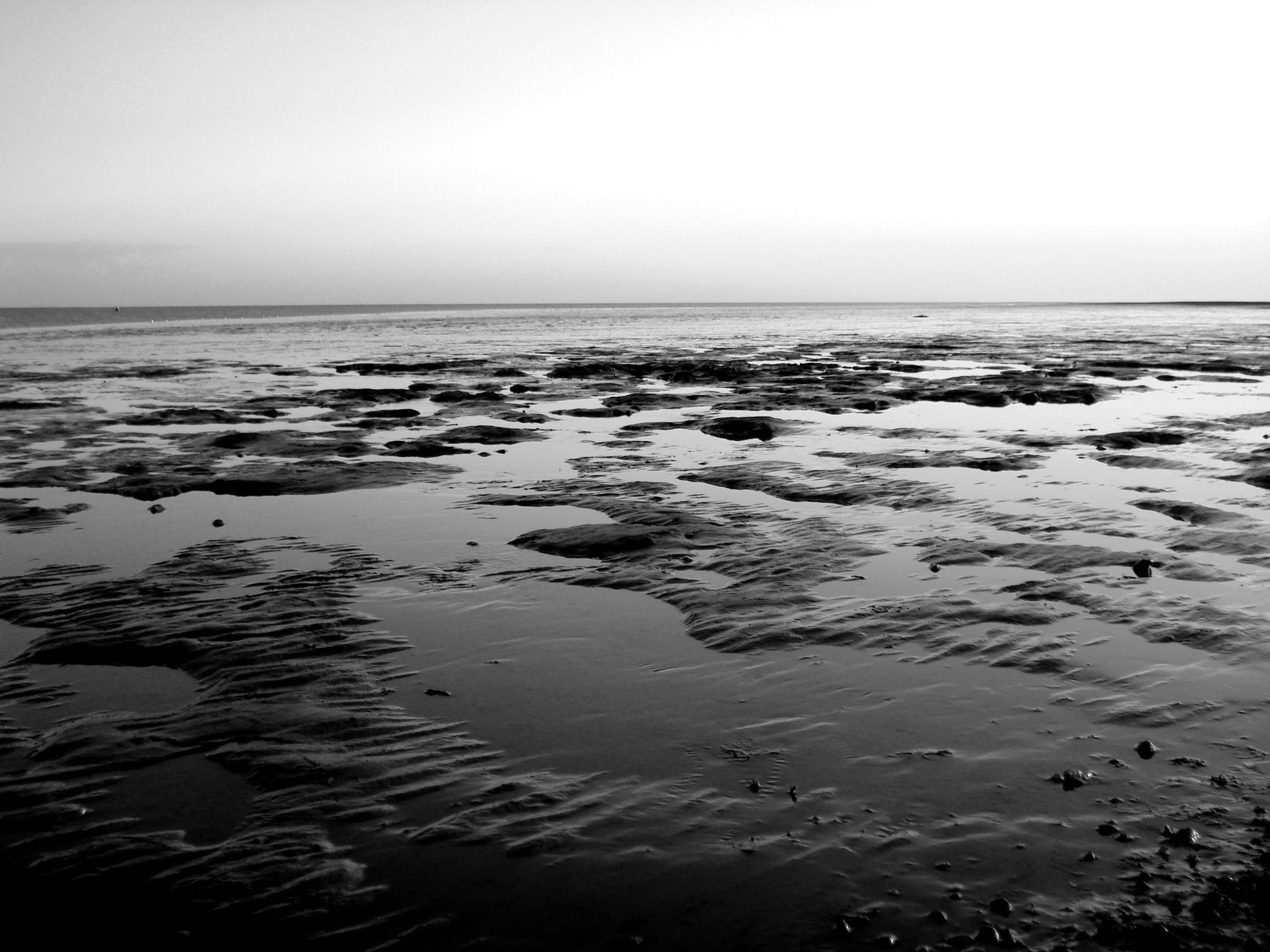 Sony DSC-W70 sample photo. Mersea low tide photography