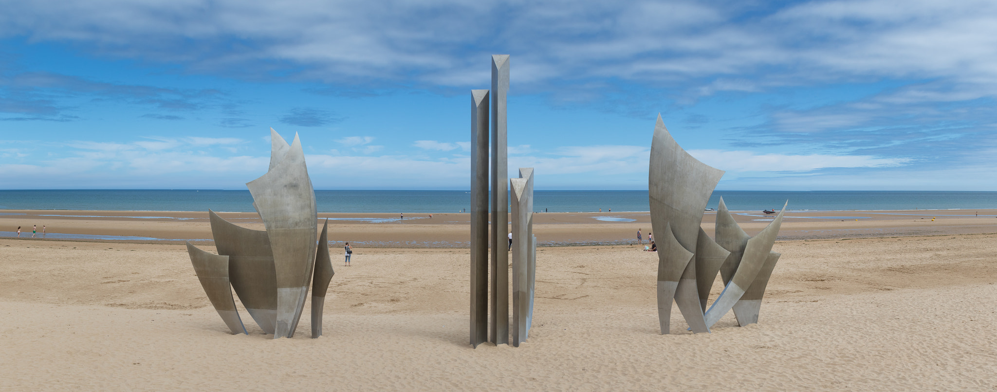 Canon EF 28-135mm F3.5-5.6 IS USM sample photo. Omaha beach panorama, france photography