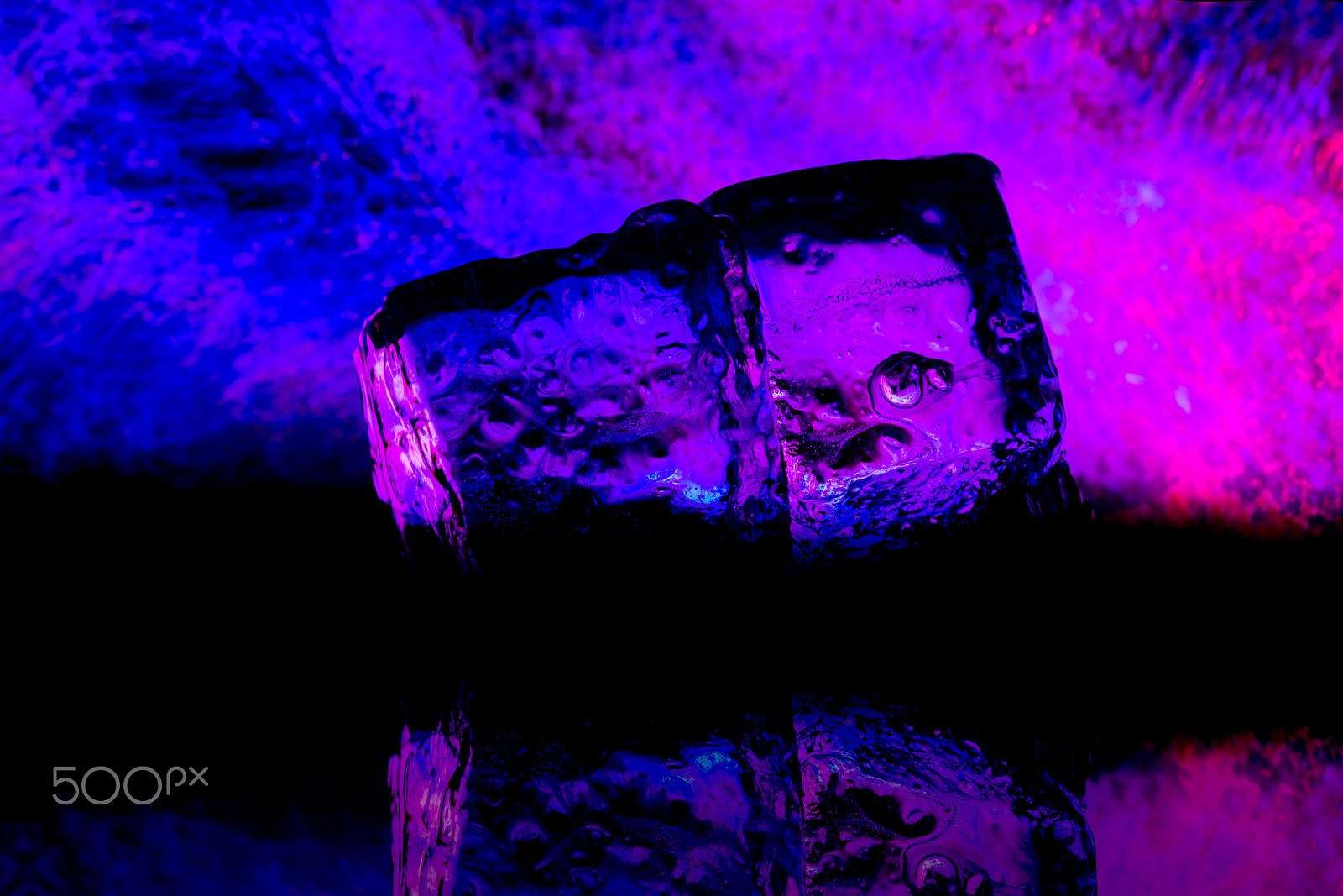 Sigma APO Macro 150mm f/2.8 EX DG HSM sample photo. Glowing ice cube photography