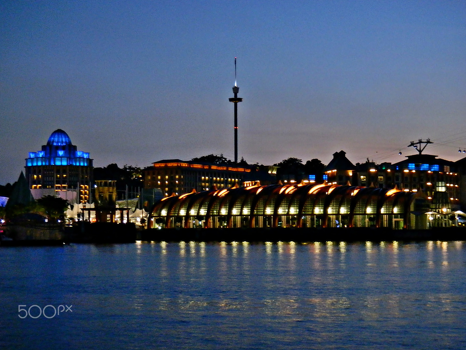 Nikon Coolpix S1200pj sample photo. Singapore night scene series - sentosa photography