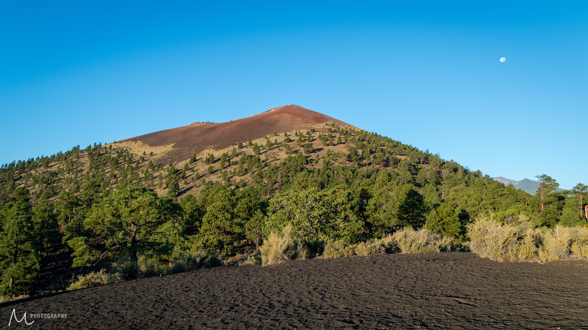 Sigma 28-300mm F3.5-6.3 DG Macro sample photo. Sunset crater  photography