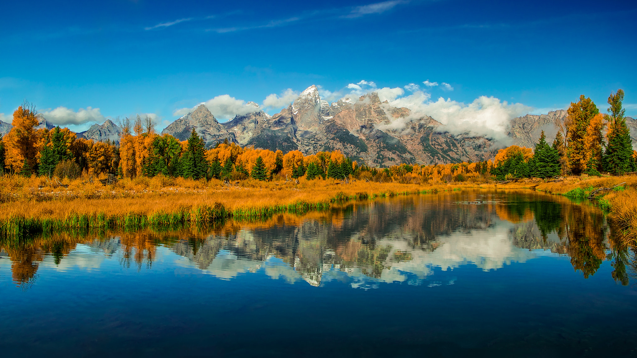 Canon EOS-1D X Mark II + Canon EF 24-70mm F2.8L USM sample photo. Grand tetons in fall photography