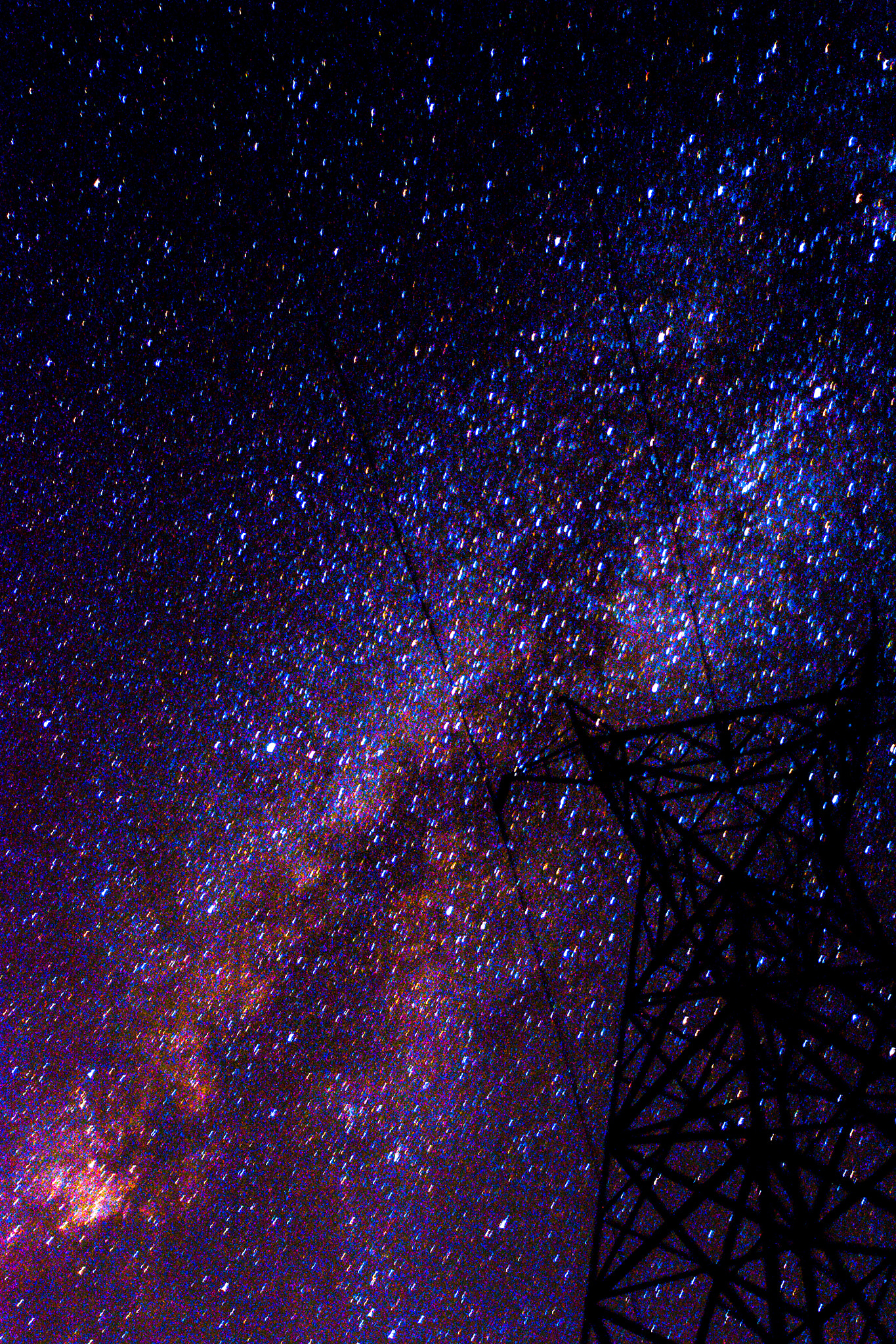 Nikon D7100 + Sigma 17-35mm F2.8-4 EX Aspherical sample photo. Milky way over cherokee national forest photography