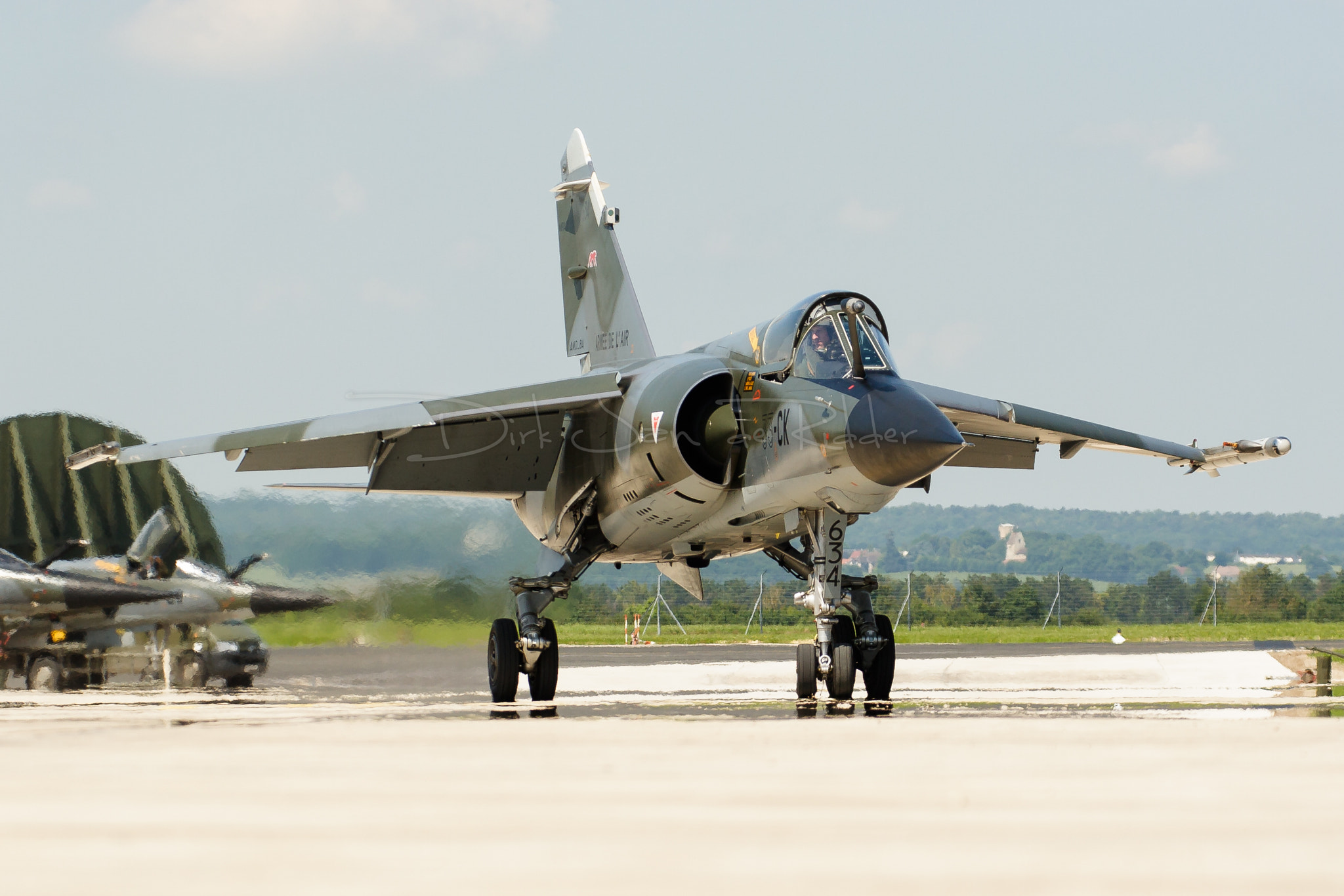 Canon EOS 20D sample photo. French air force mirage f1cr 634 photography