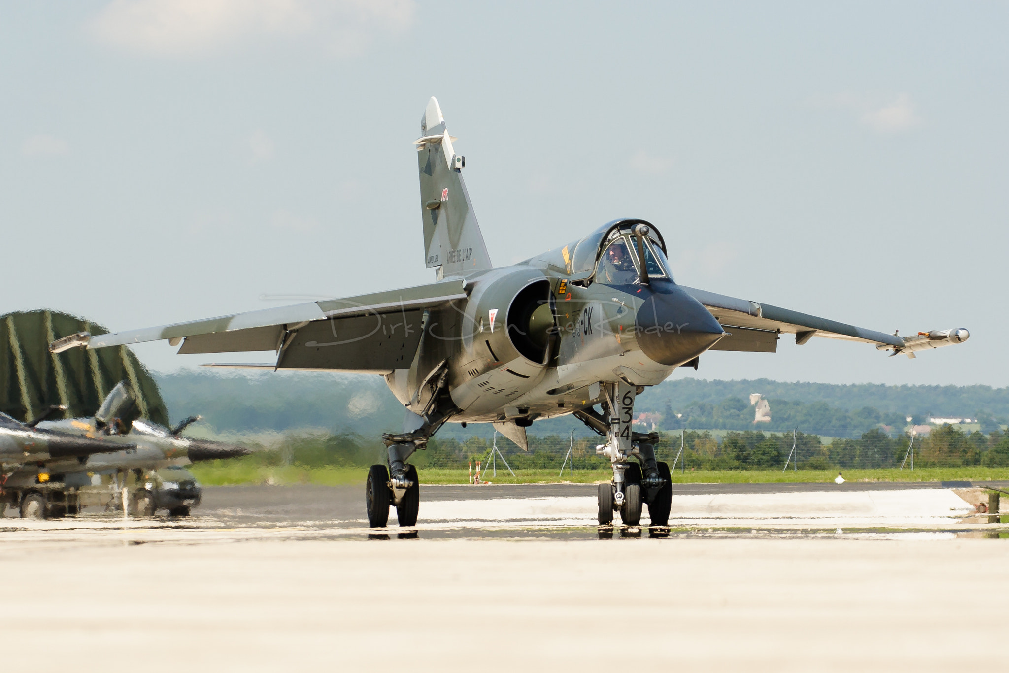 Canon EF 70-200mm F2.8L USM sample photo. French air force mirage f1cr 634 photography
