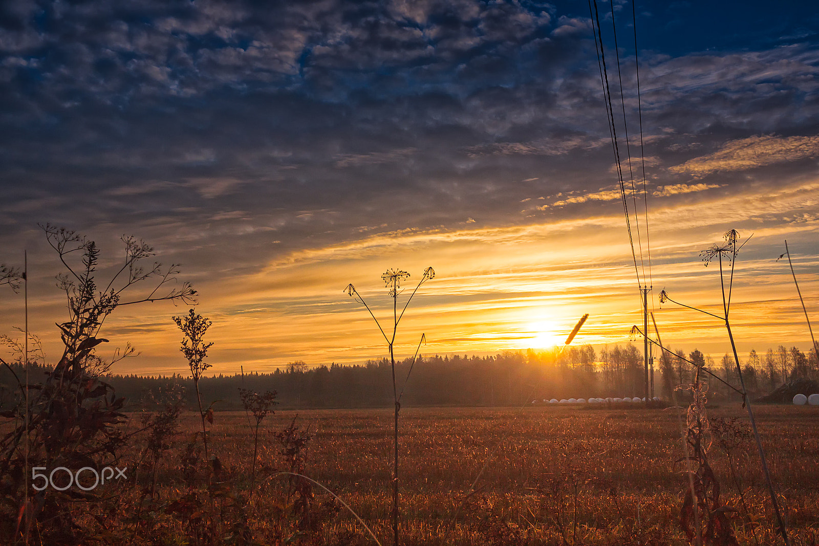 Canon EF-S 24mm F2.8 STM sample photo. Sunrise on the autumn fields photography