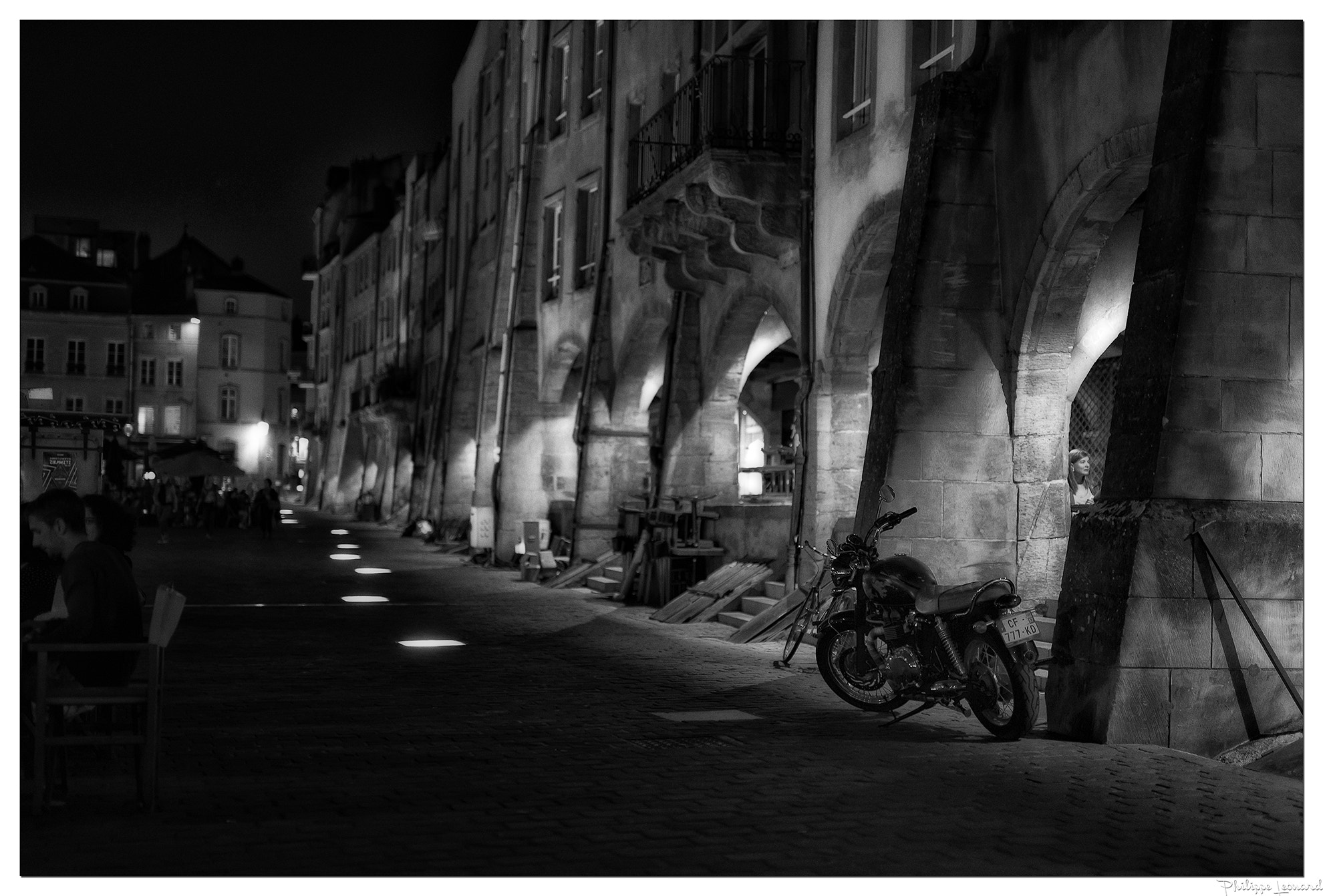 Nikon D600 + Sigma 50mm F1.4 DG HSM Art sample photo. Motorbike |  au cœur de metz la place saint louis photography