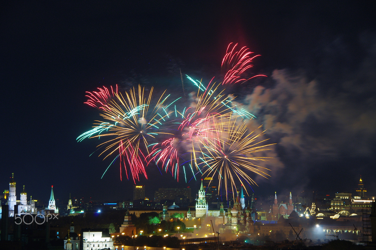 Tamron AF 18-250mm F3.5-6.3 Di II LD Aspherical (IF) Macro sample photo. Fireworks on the city day,10/09/2016 - 1 photography