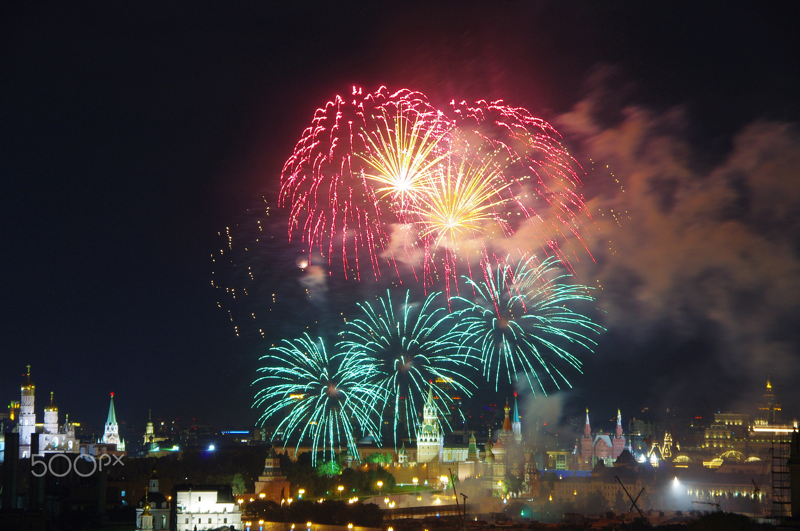 Tamron AF 18-250mm F3.5-6.3 Di II LD Aspherical (IF) Macro sample photo. Fireworks on the city day,10/09/2016 - 6 photography