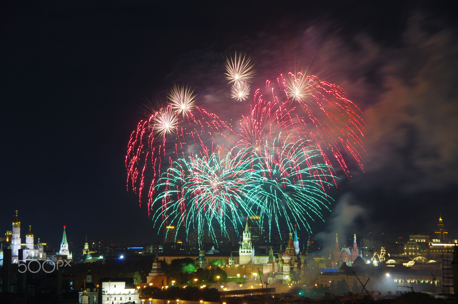 Pentax K-x sample photo. Fireworks on the city day,10/09/2016 - 7 photography