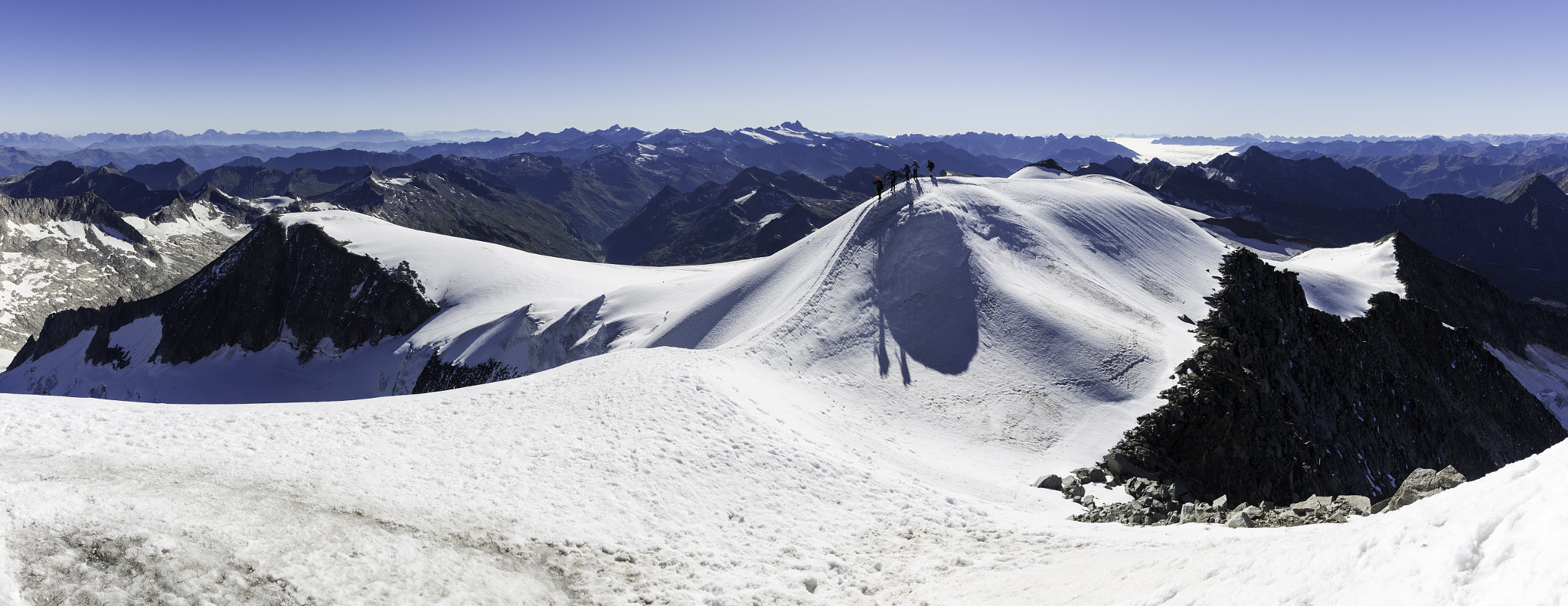 Sony Alpha DSLR-A850 sample photo. View on top of the großvenediger (3674 m) photography