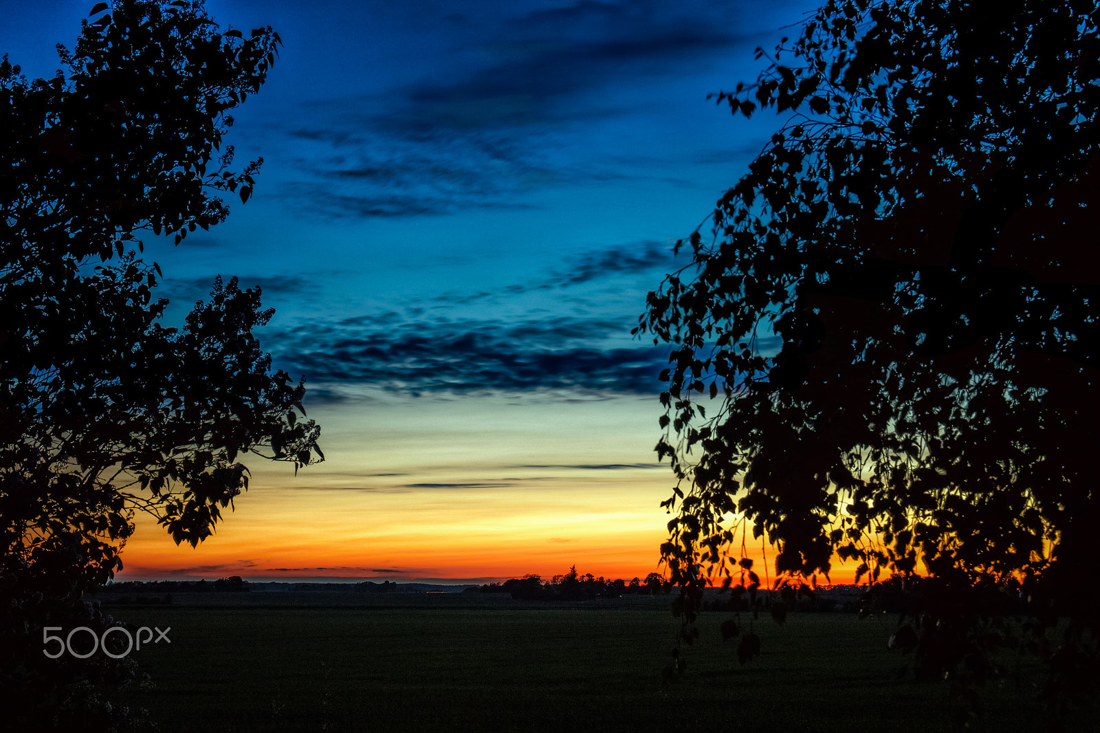 Canon EOS 5DS + Canon EF 24-70mm F4L IS USM sample photo. Sunset over fields photography