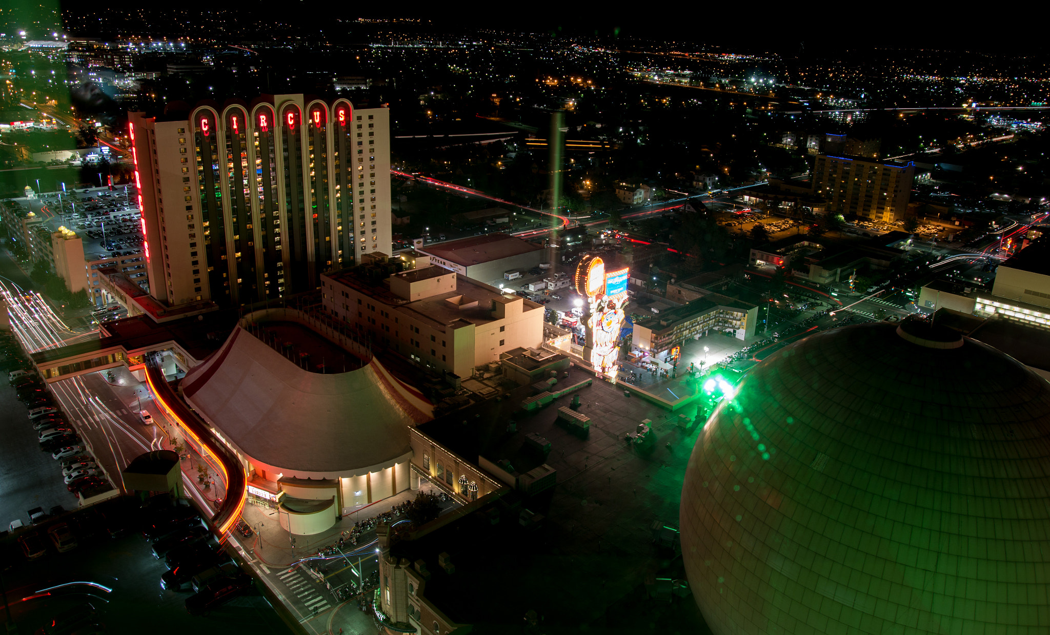 Pentax K-50 sample photo. Reno at night photography
