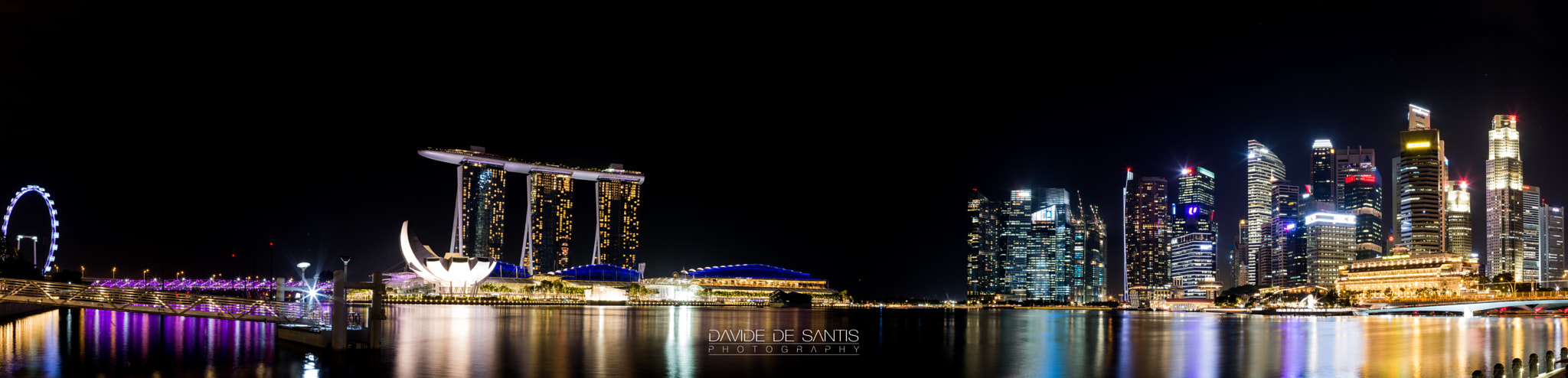 Samyang 16mm F2 ED AS UMC CS sample photo. Singapore by night photography