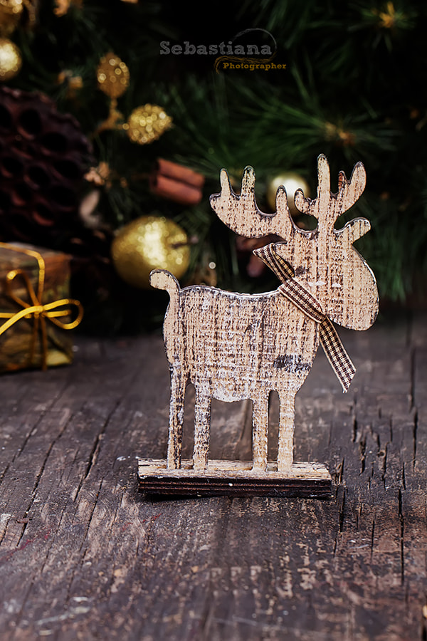Canon EOS 700D (EOS Rebel T5i / EOS Kiss X7i) + Canon EF 100mm F2.8L Macro IS USM sample photo. Christmas decoration deer photography