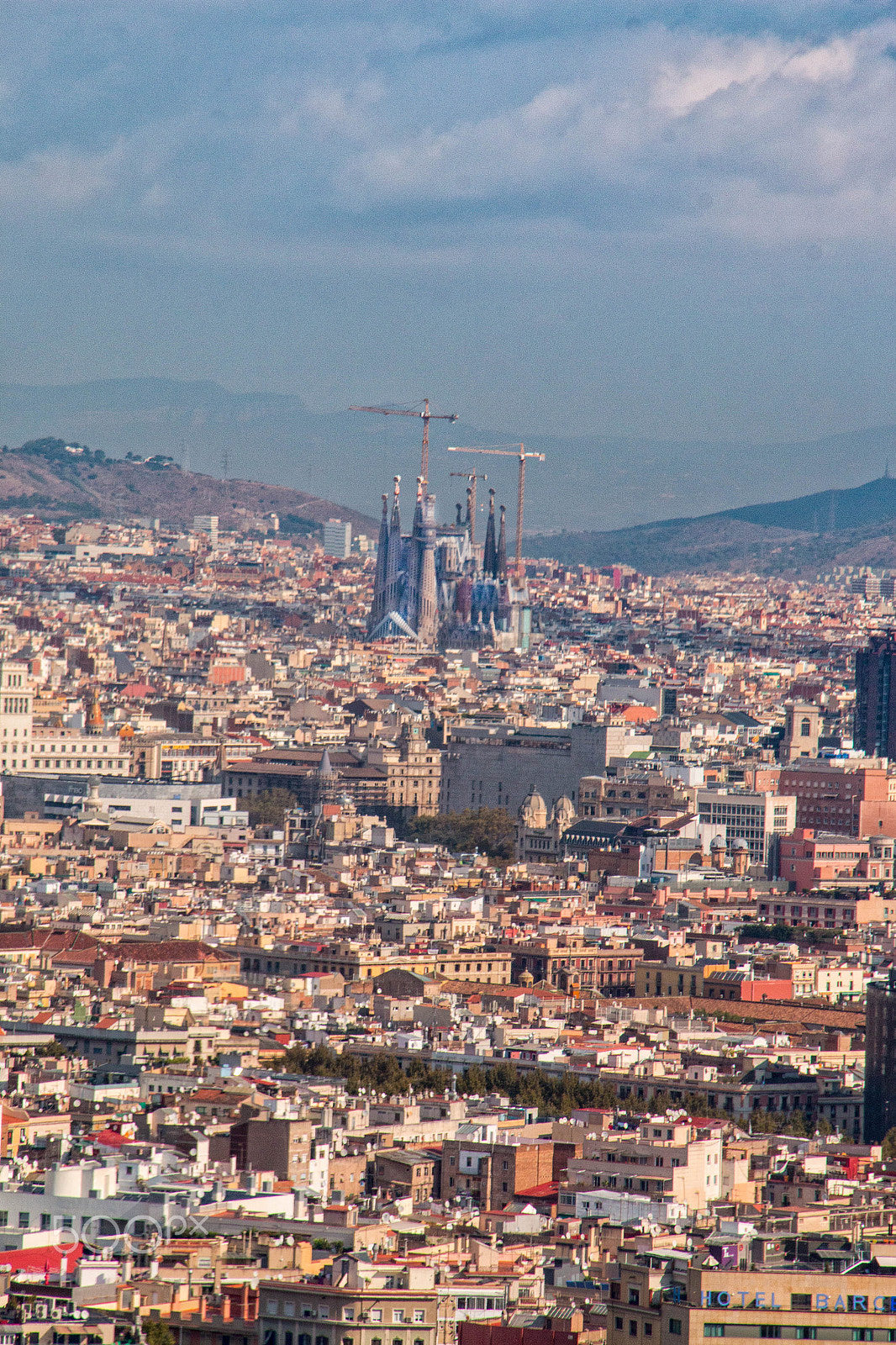 Canon EOS 70D sample photo. Barcelona from the cable car photography