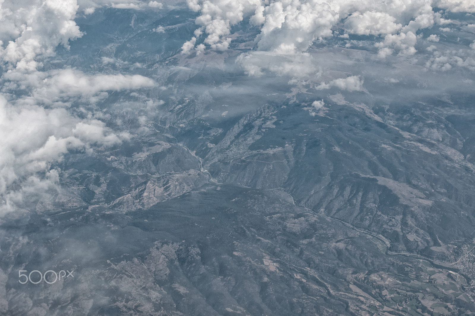 Canon EOS 70D sample photo. Pyrenees from the air photography