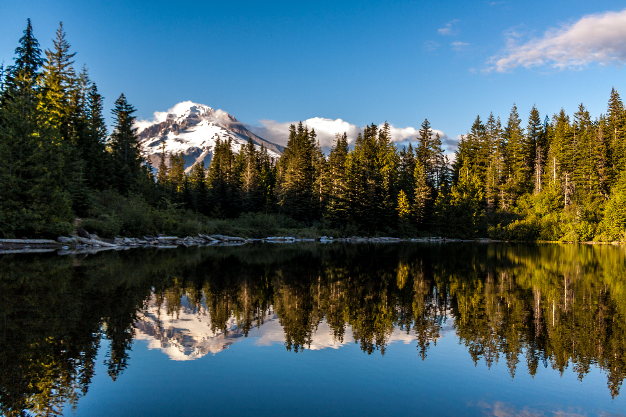 Canon EOS 50D sample photo. Mirror lake in golden light photography