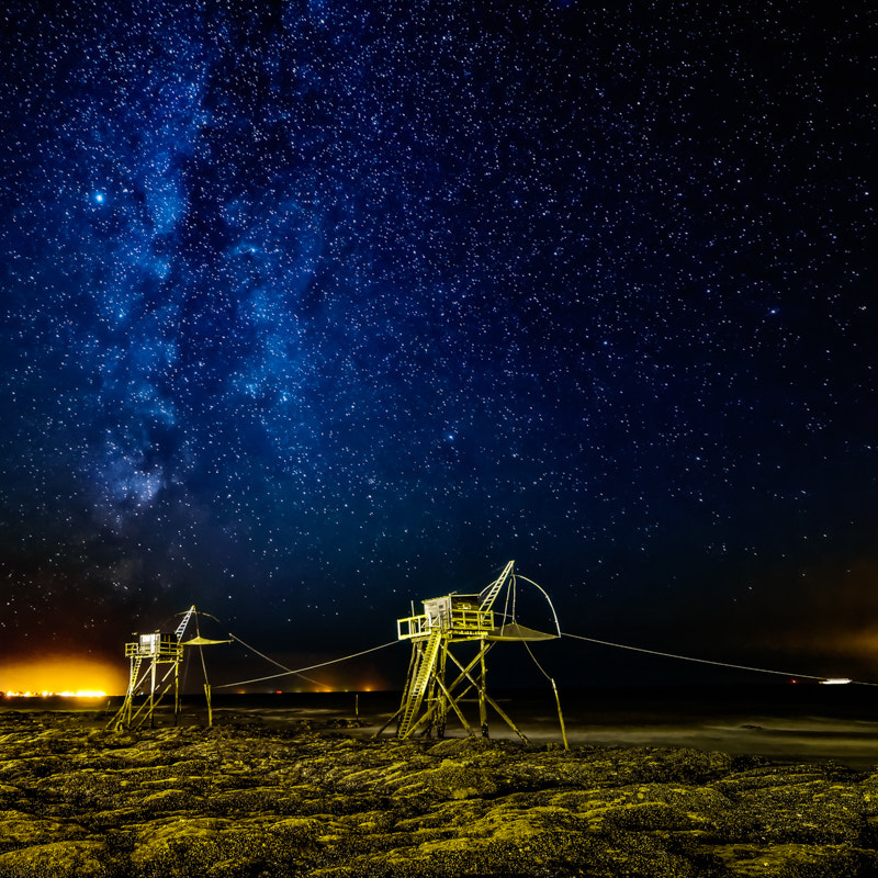 Samyang 14mm F2.8 ED AS IF UMC sample photo. Les pêcheries et la galaxie photography