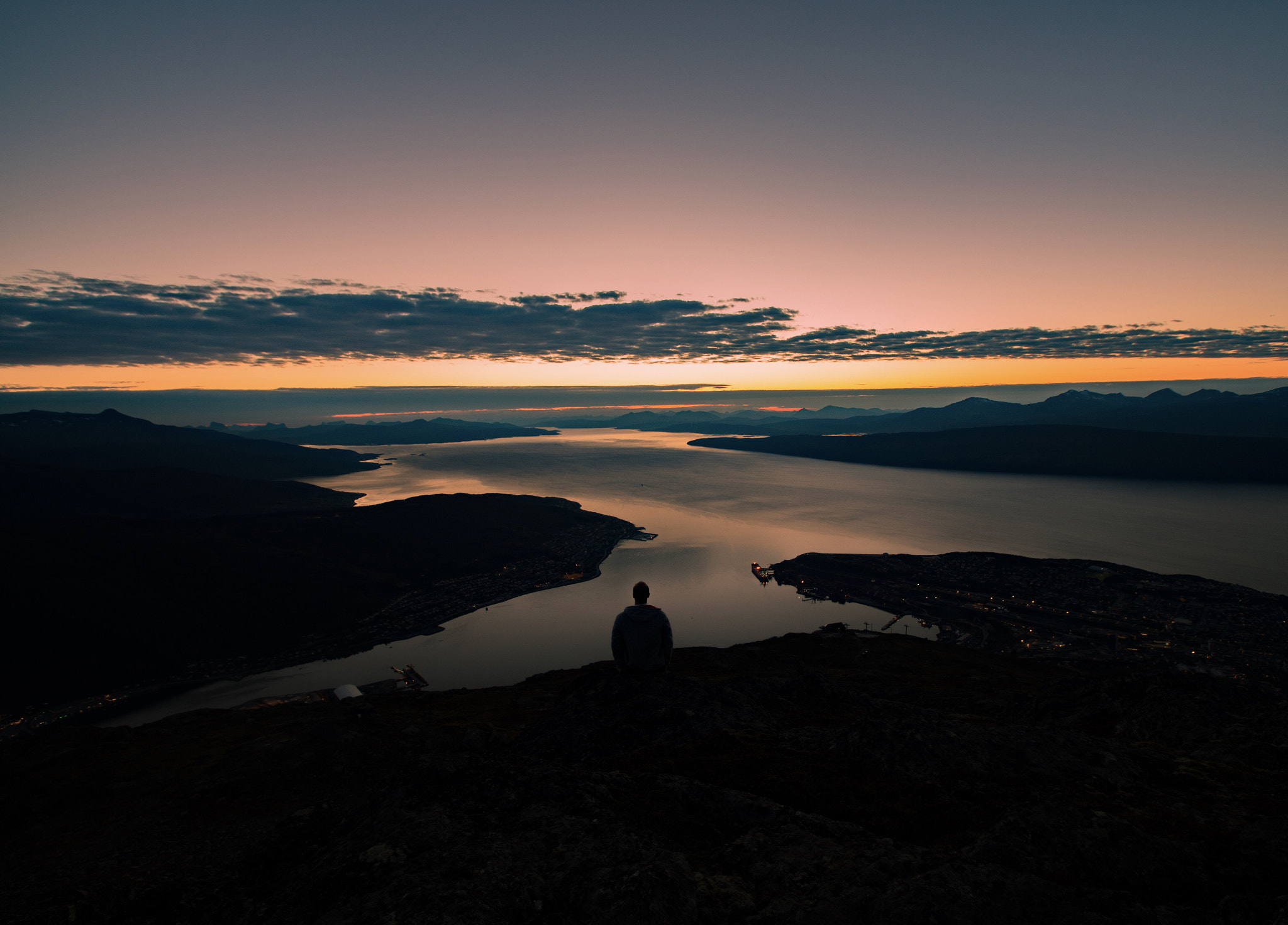 Sony SLT-A58 sample photo. View of the ofotfjorden from the linken mountain. narvik. norway. photography