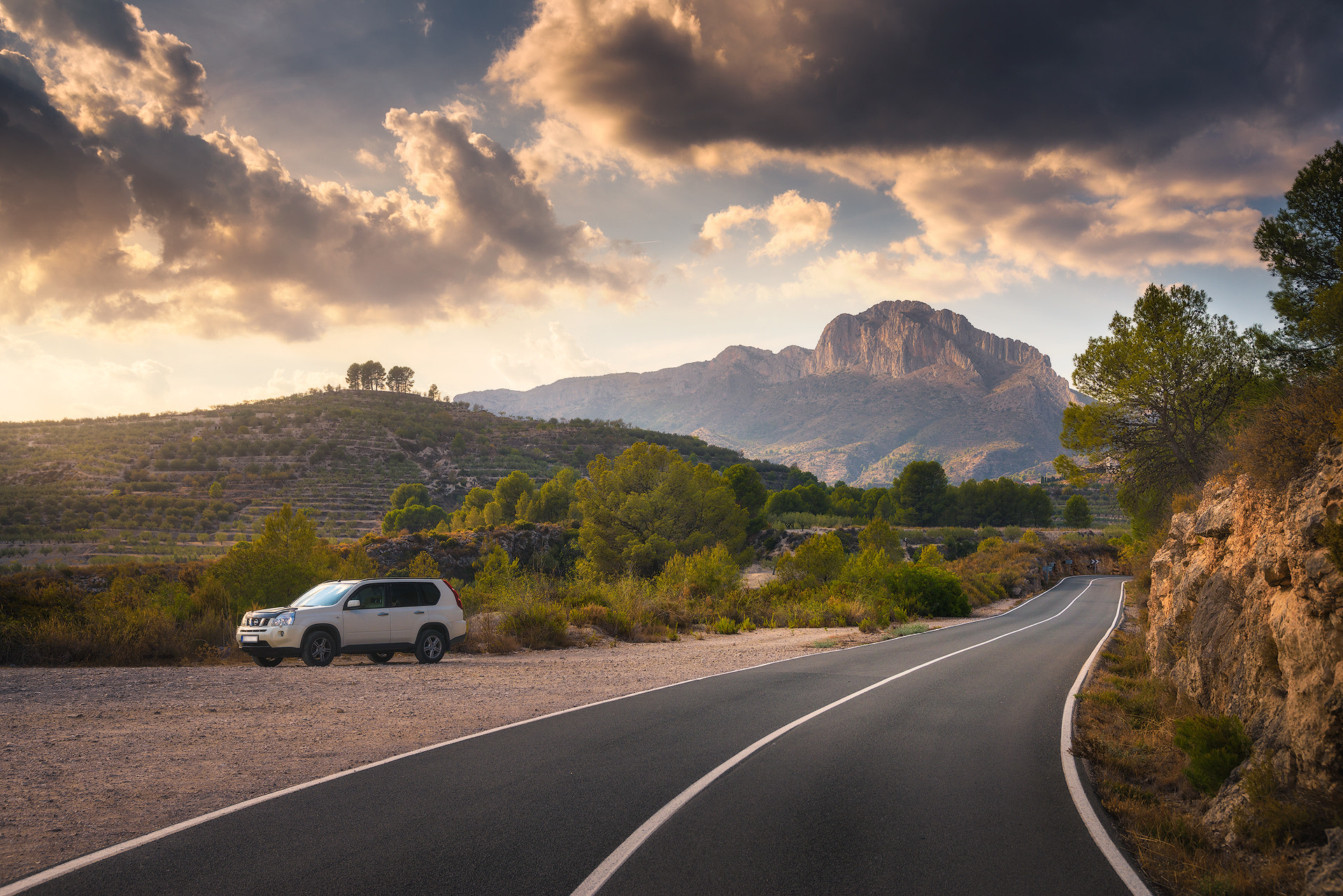 Nikon D800E + Sigma 24-105mm F4 DG OS HSM Art sample photo. Road to pico del benicadell photography