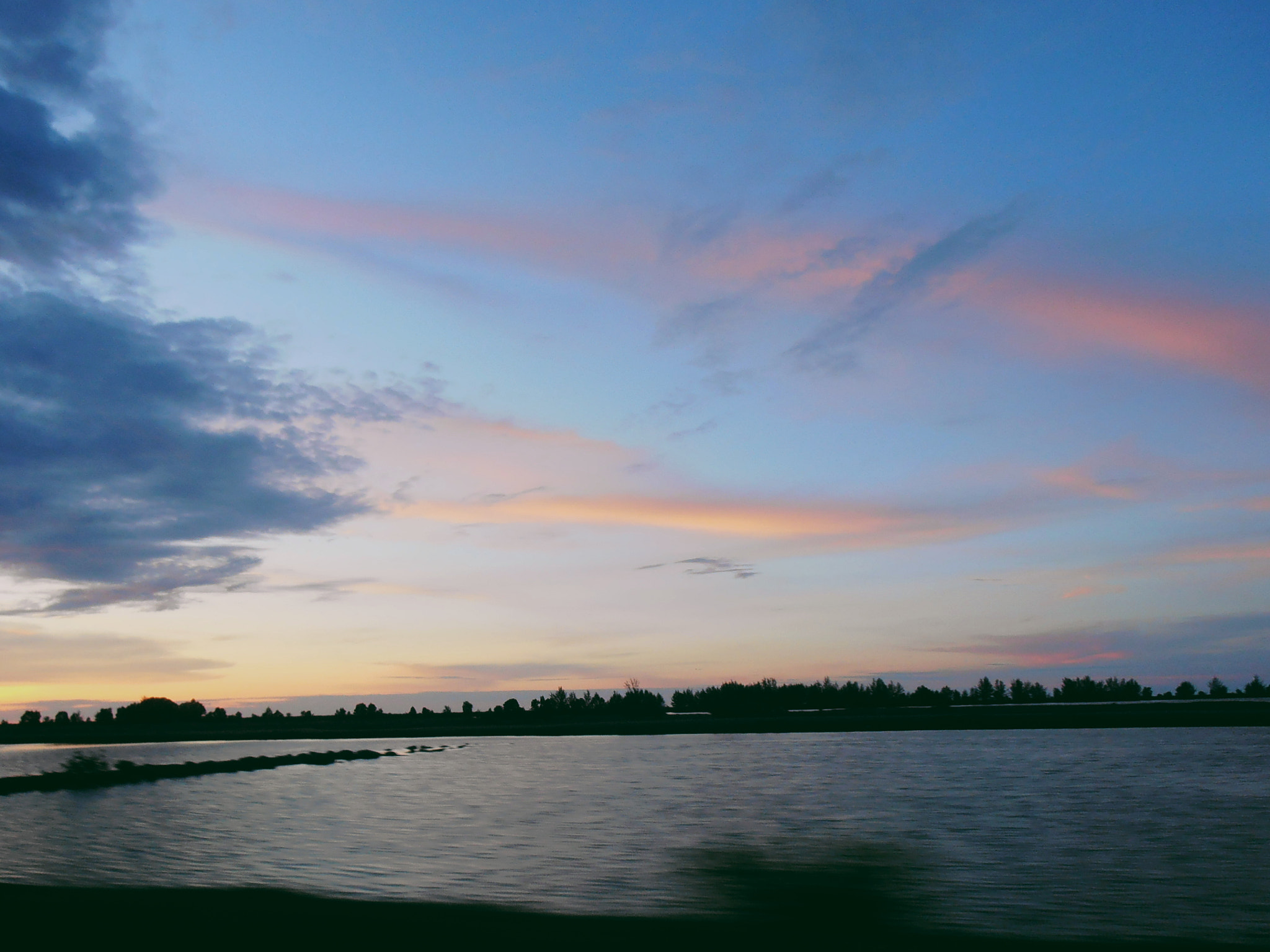 Olympus VR310,D720 sample photo. Sunset photography