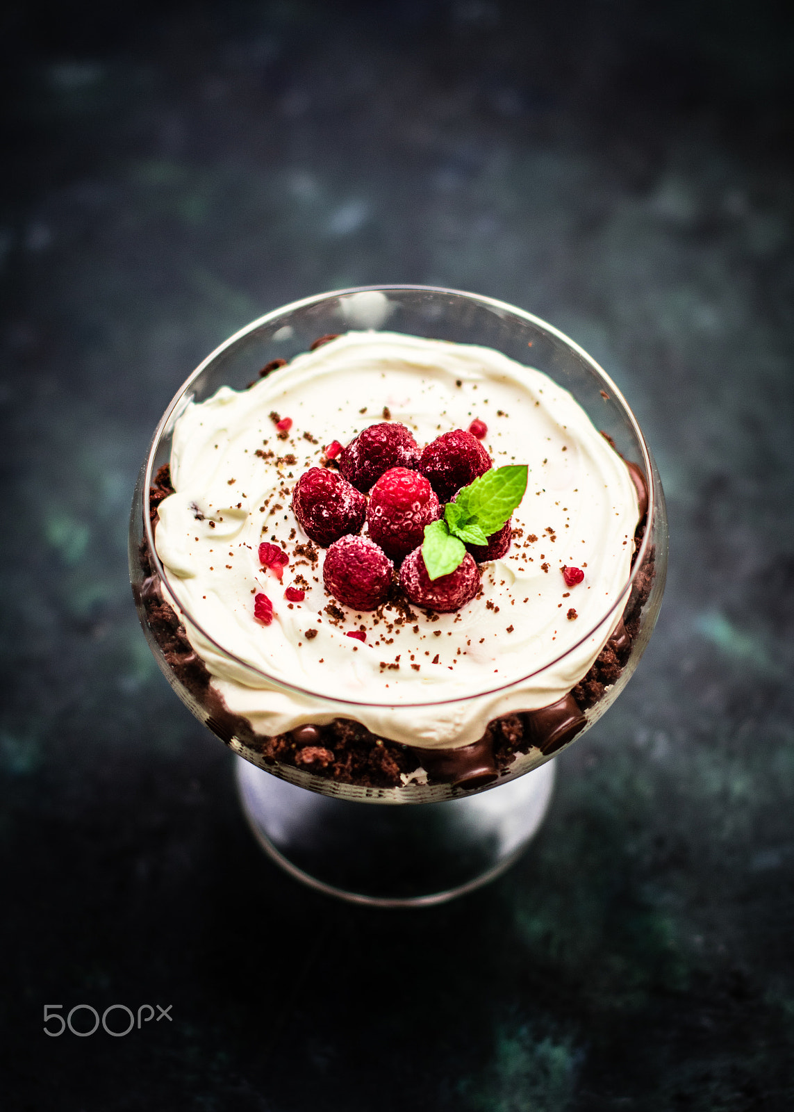 Sigma 50mm F1.4 EX DG HSM sample photo. Chocolate dessert with raspberries photography