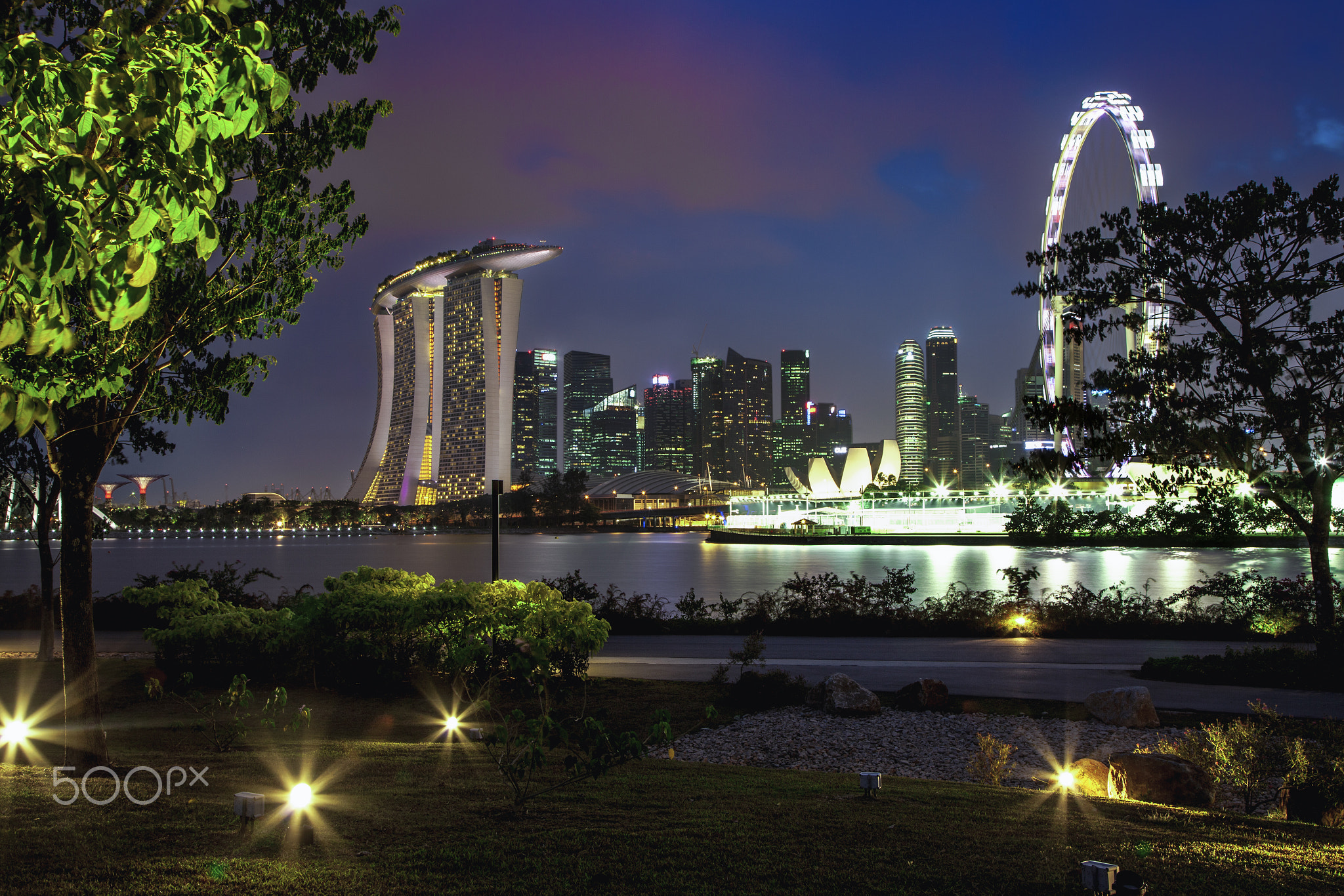 Singapore at night