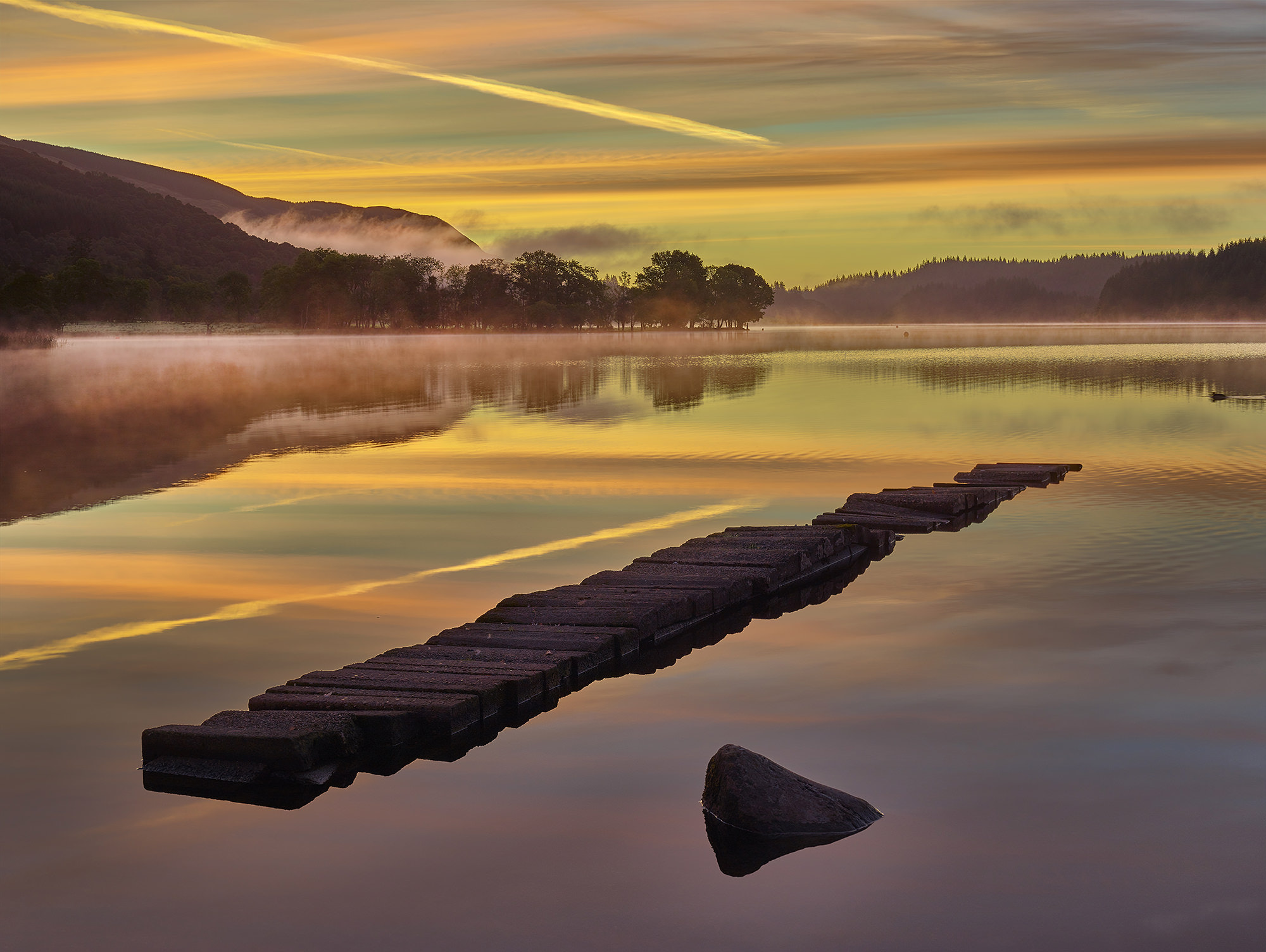 Phase One IQ3 80MP sample photo. Loch ard - another dawn, aberfoyle, scotland photography
