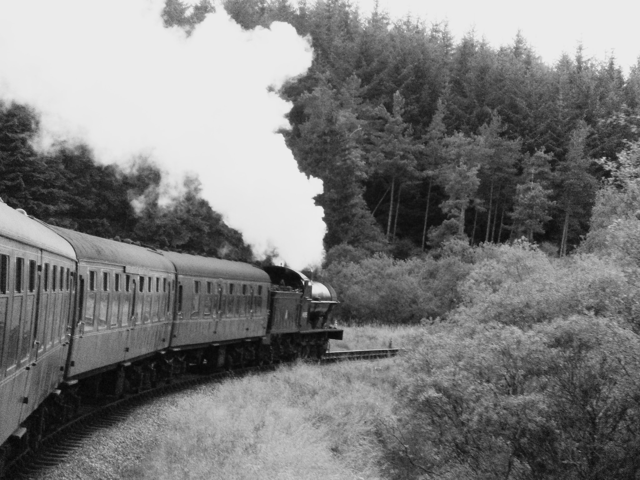 Olympus VG110,D700 sample photo. Steam train photography