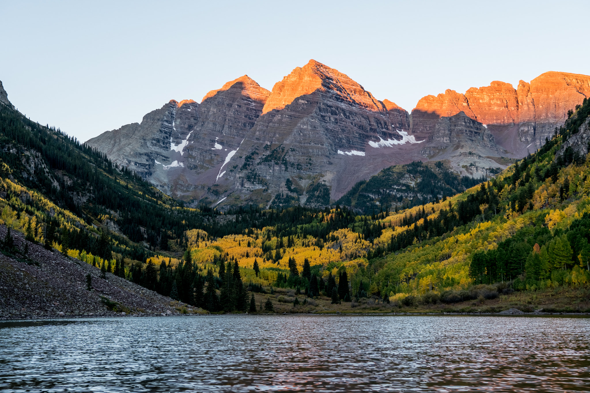 Sony a6300 sample photo. Maroon bells at sunrise photography