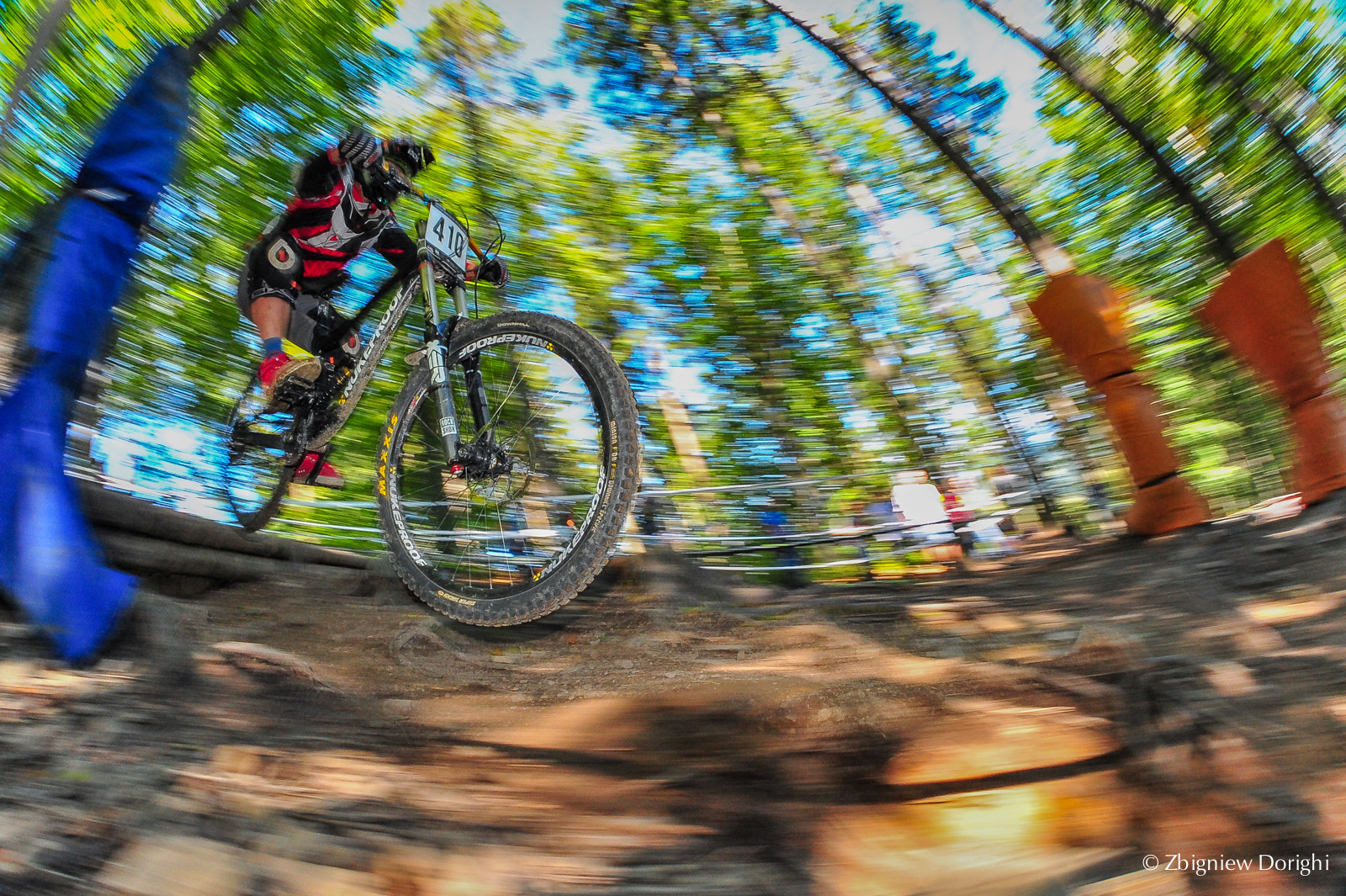 Nikon D700 + Samyang 8mm F3.5 Aspherical IF MC Fisheye sample photo. European downhill championships 2015 in wisla,pola photography