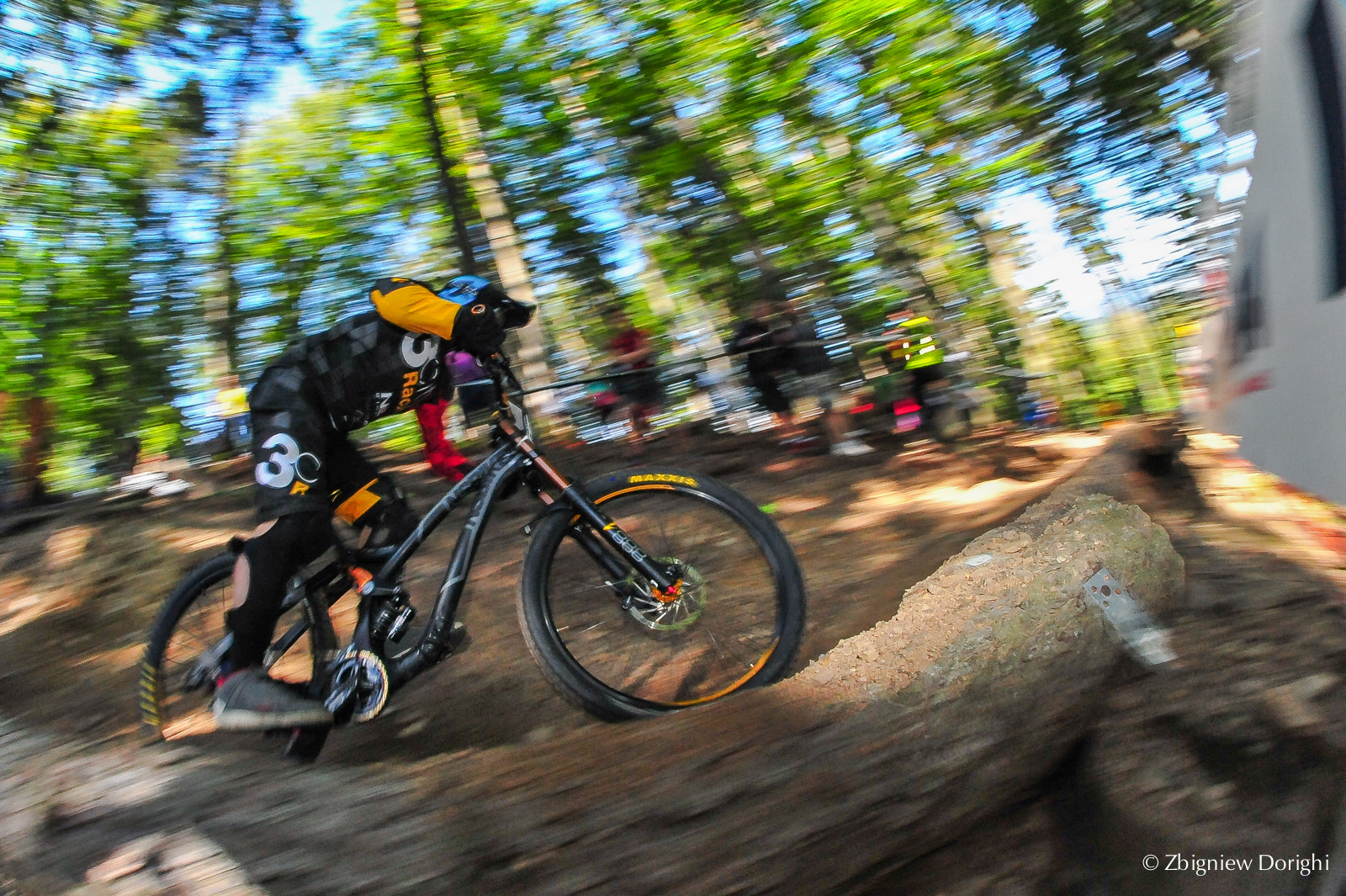 Nikon D700 + Samyang 8mm F3.5 Aspherical IF MC Fisheye sample photo. European downhill championships 2015 in wisla,pola photography