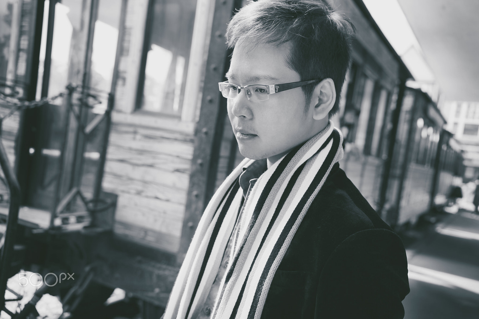 Sigma 18-35mm f/1.8 DC HSM sample photo. Man in black photography